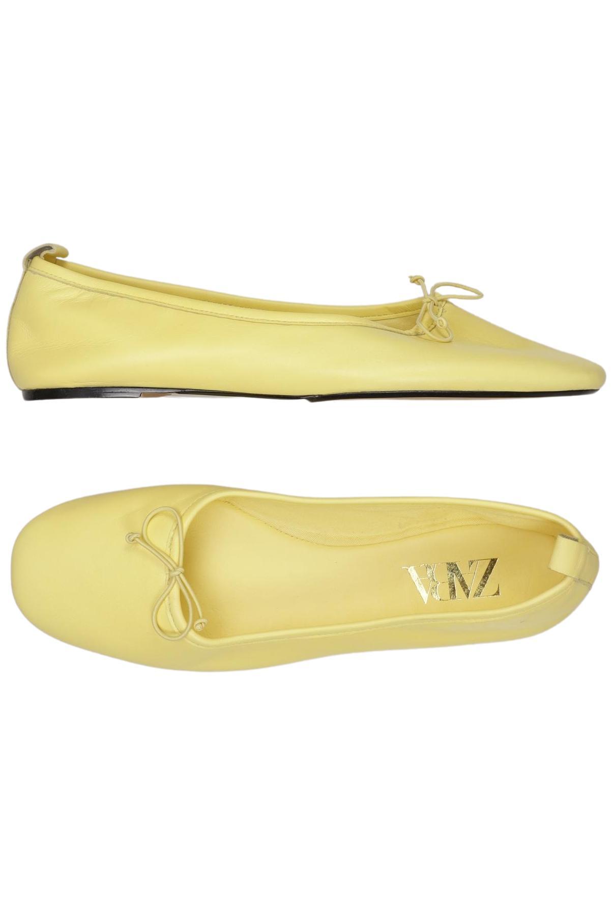 

Zara Damen Ballerinas, gelb, Gr. 41