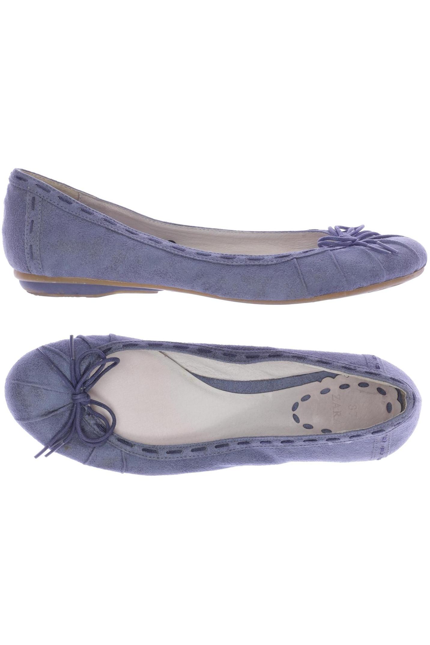 

Zara Damen Ballerinas, blau, Gr. 37