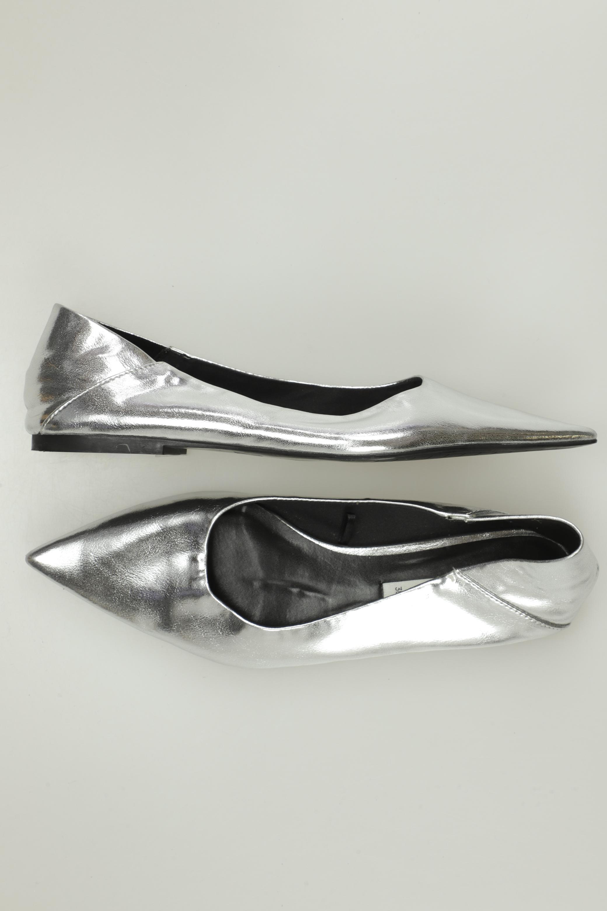 

ZARA Damen Ballerinas, silber