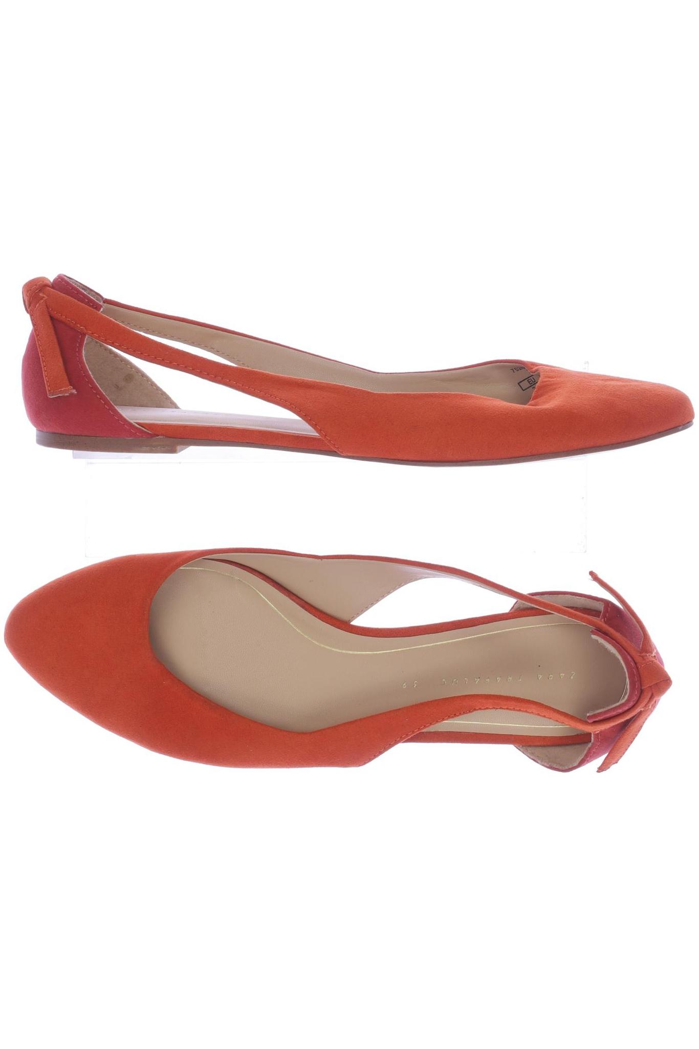 

ZARA Damen Ballerinas, orange