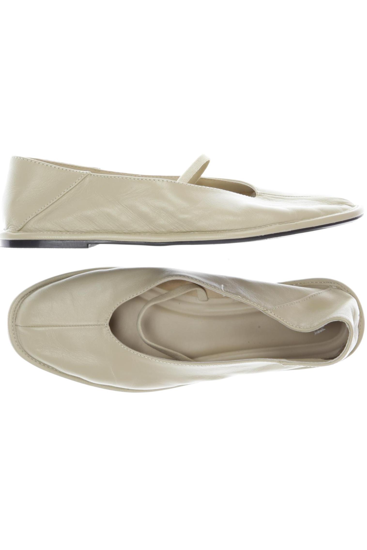 

Zara Damen Ballerinas, cremeweiß, Gr. 38