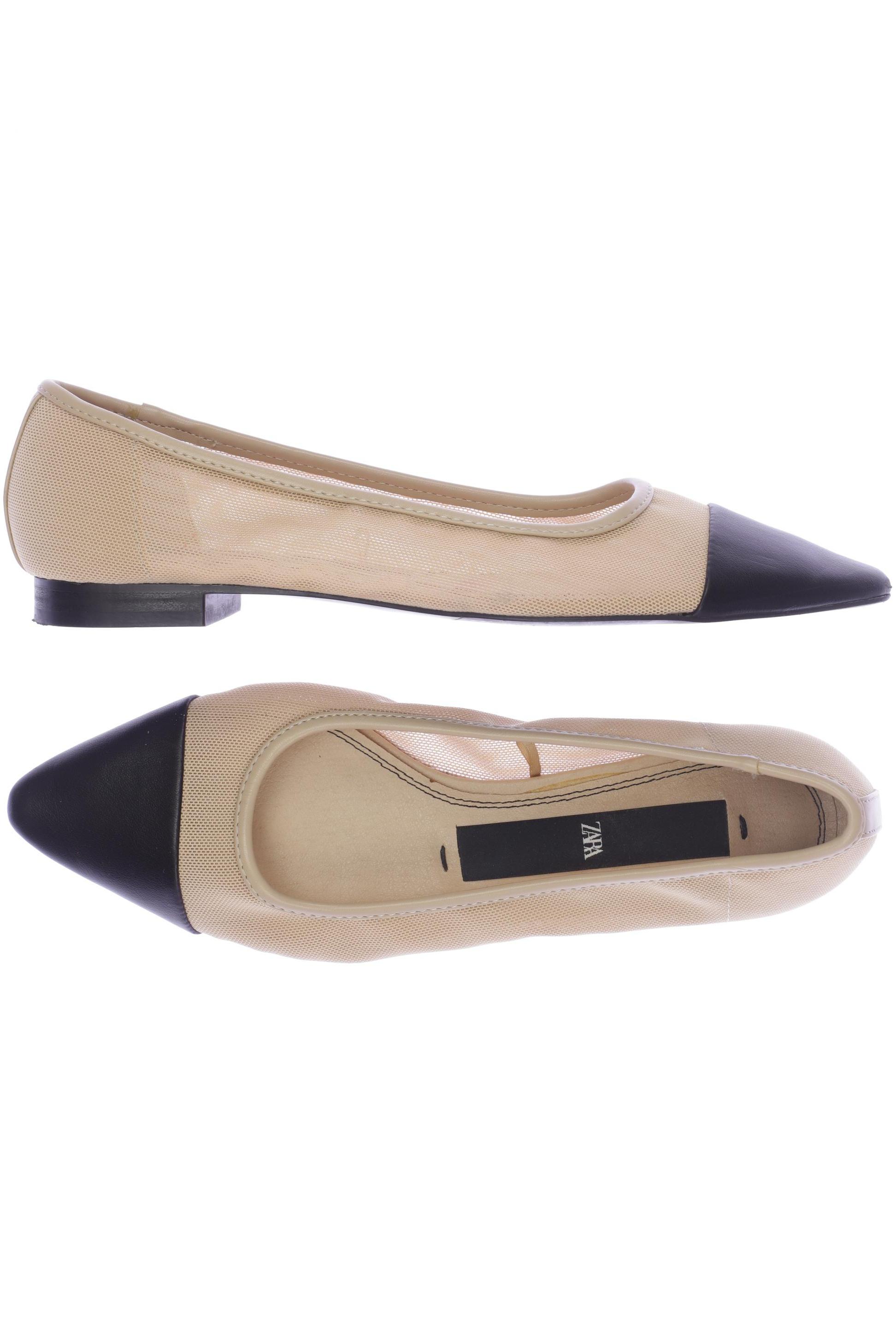 

Zara Damen Ballerinas, beige, Gr. 38