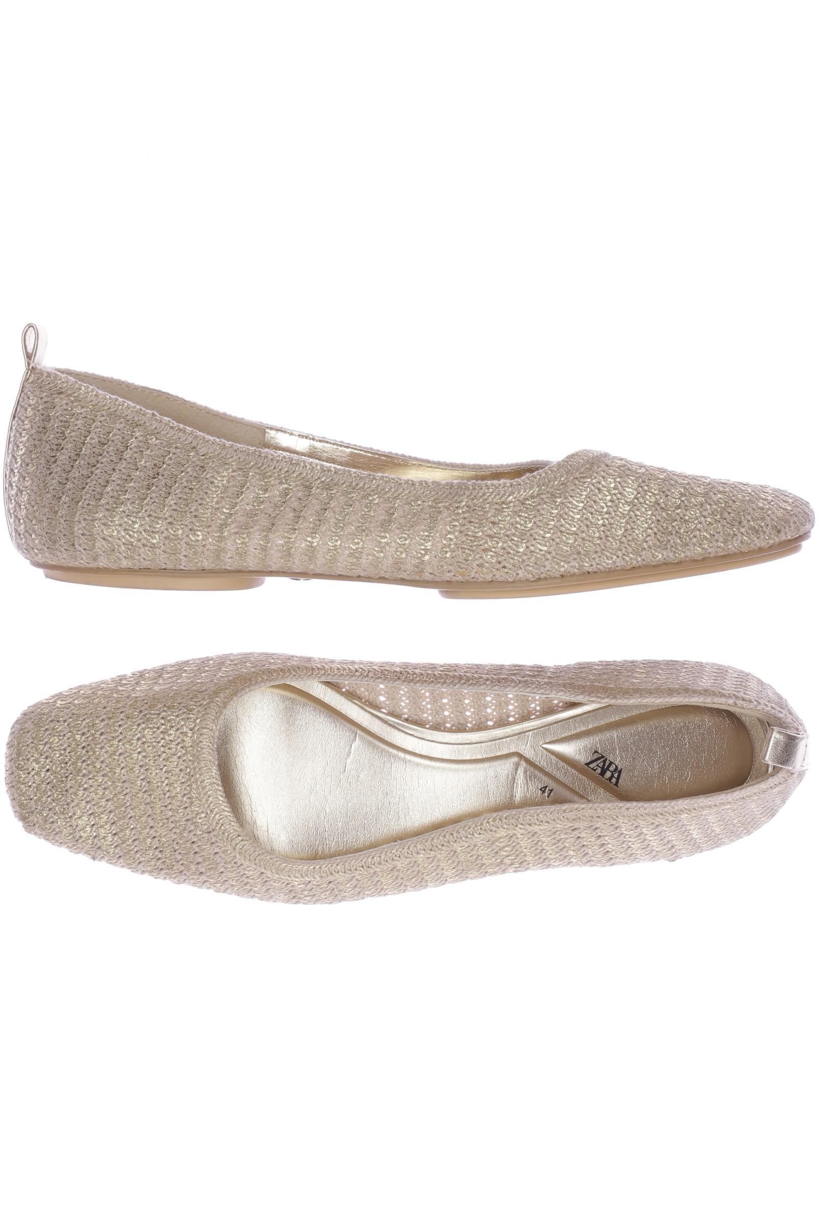 

Zara Damen Ballerinas, beige, Gr. 41