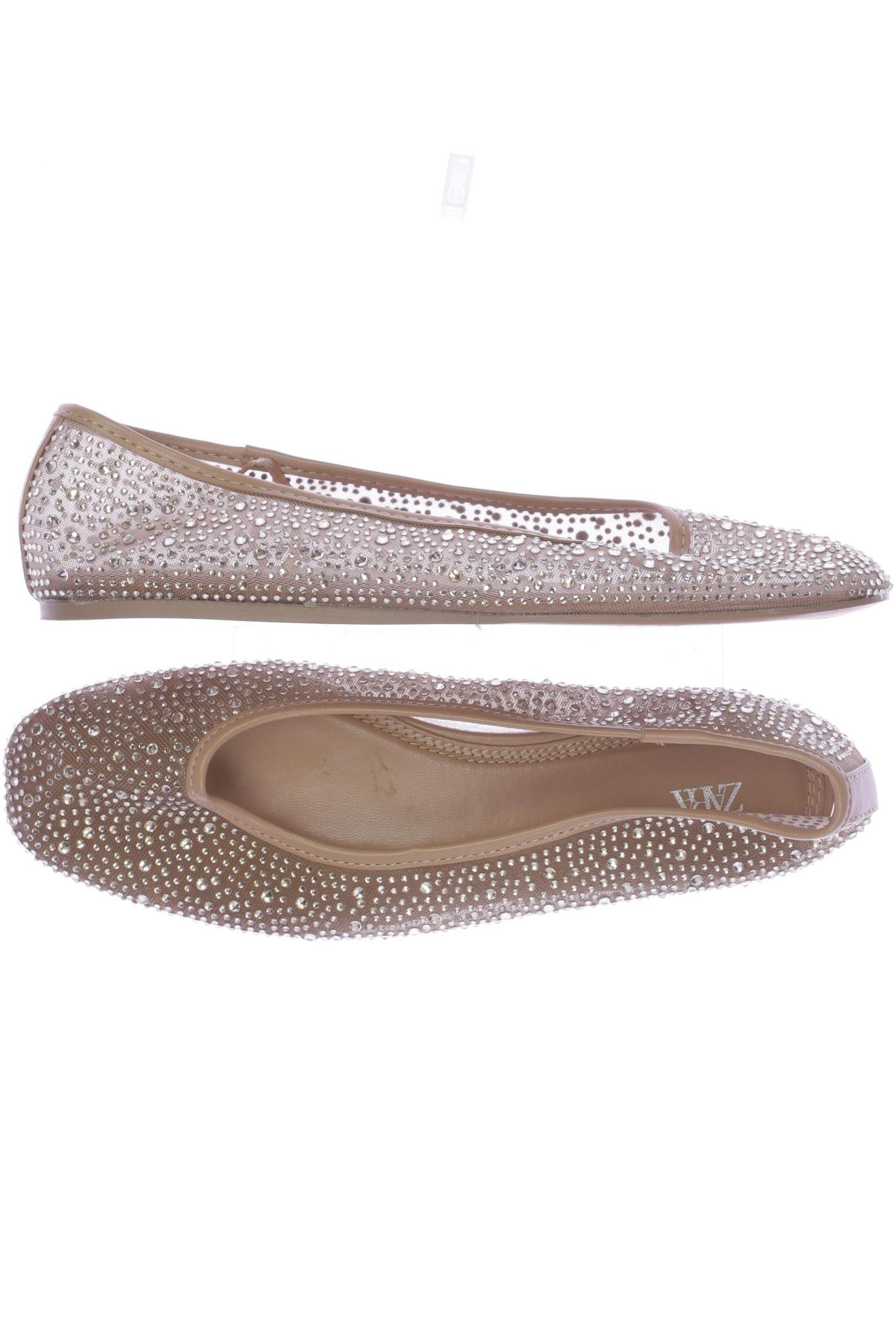 

Zara Damen Ballerinas, beige, Gr. 37