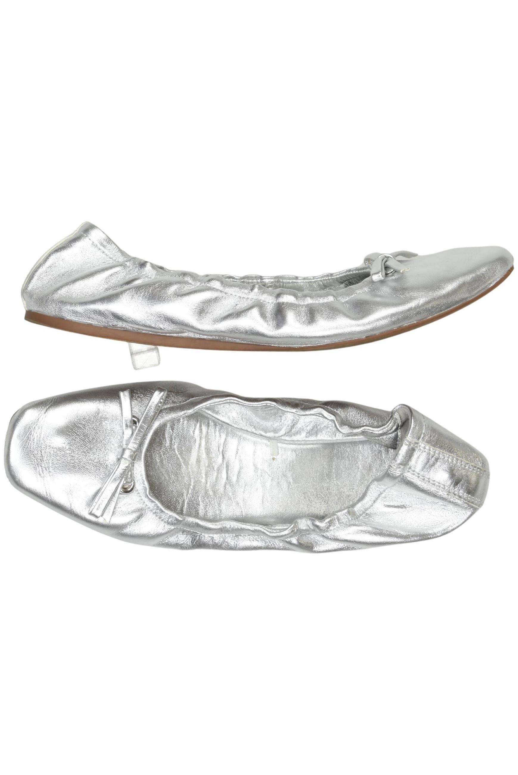 

Zara Damen Ballerinas, silber, Gr. 40