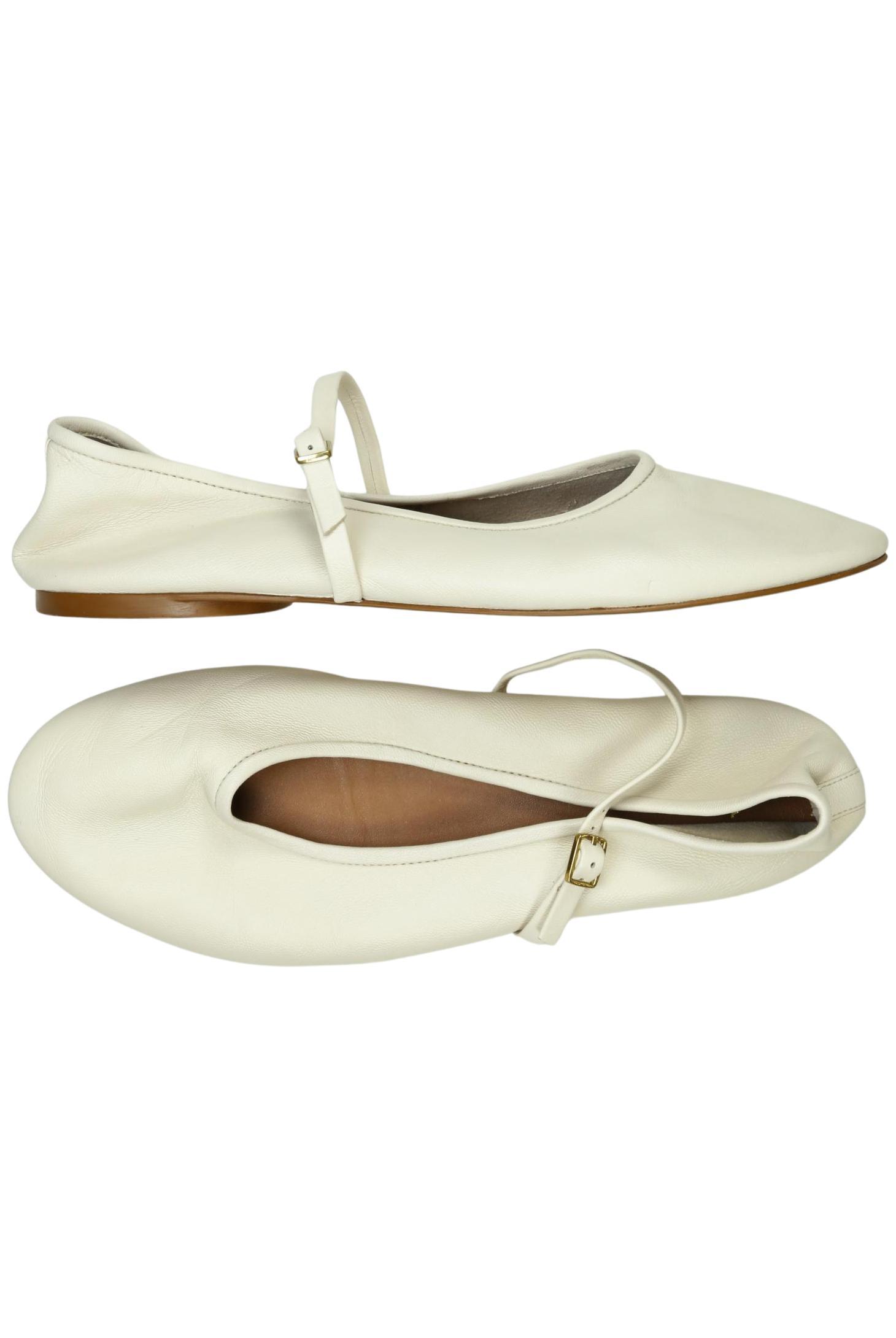 

Zara Damen Ballerinas, cremeweiß, Gr. 40