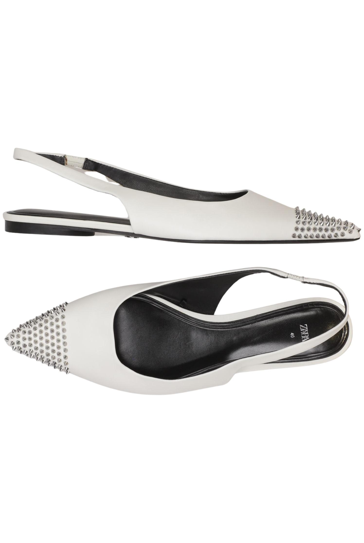 

Zara Damen Ballerinas, weiß, Gr. 40