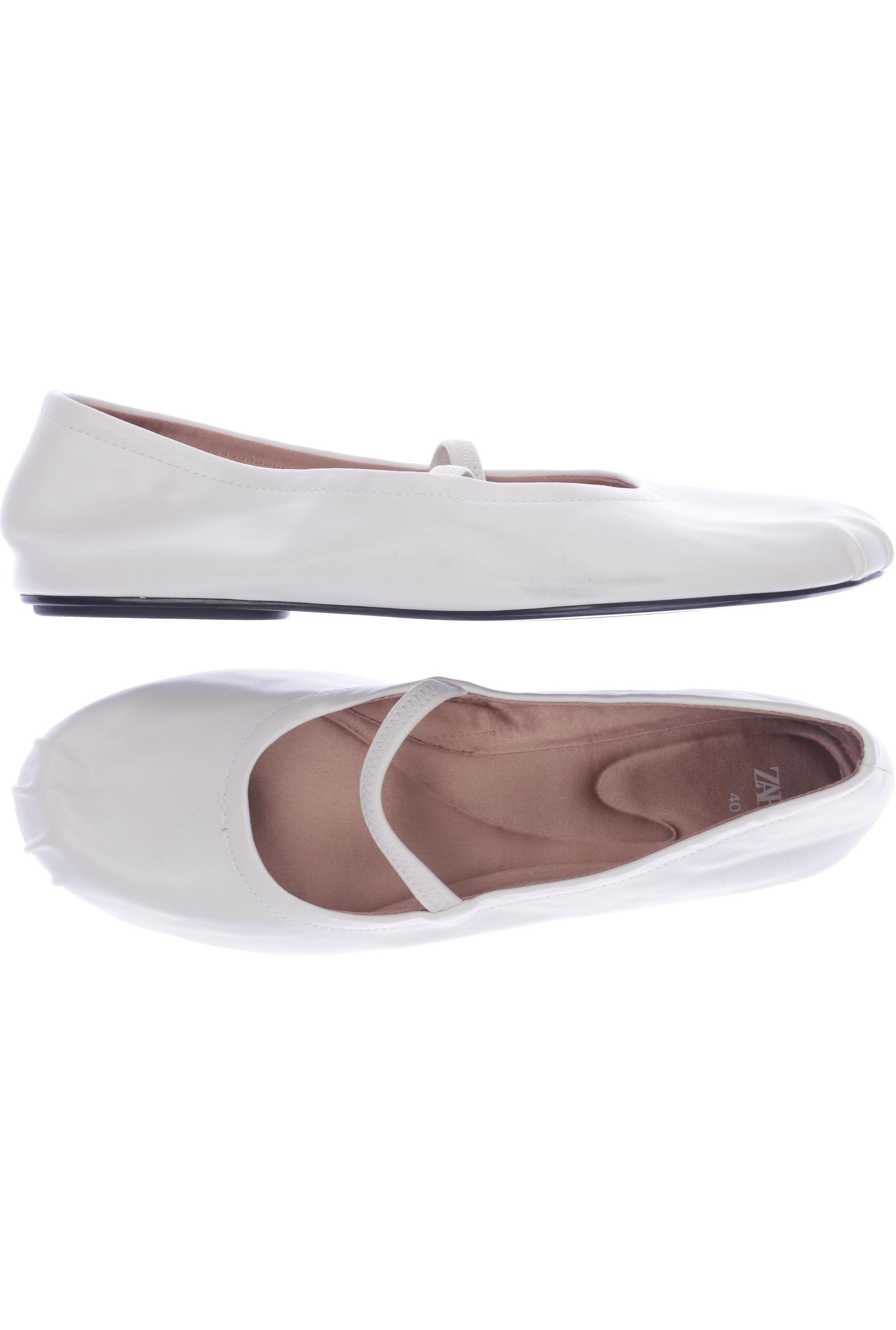 

Zara Damen Ballerinas, weiß, Gr. 40