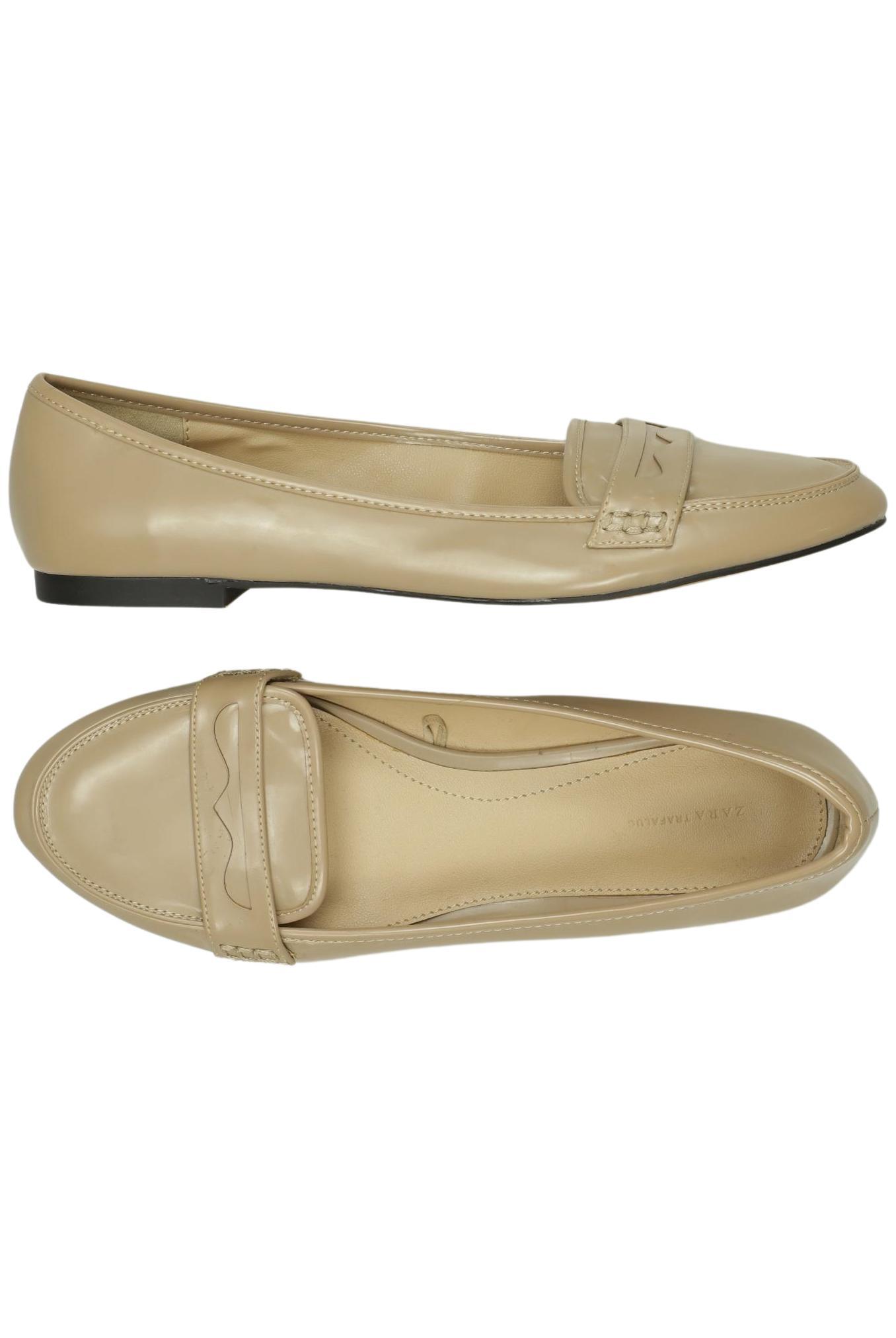 

Zara Damen Ballerinas, beige, Gr. 39