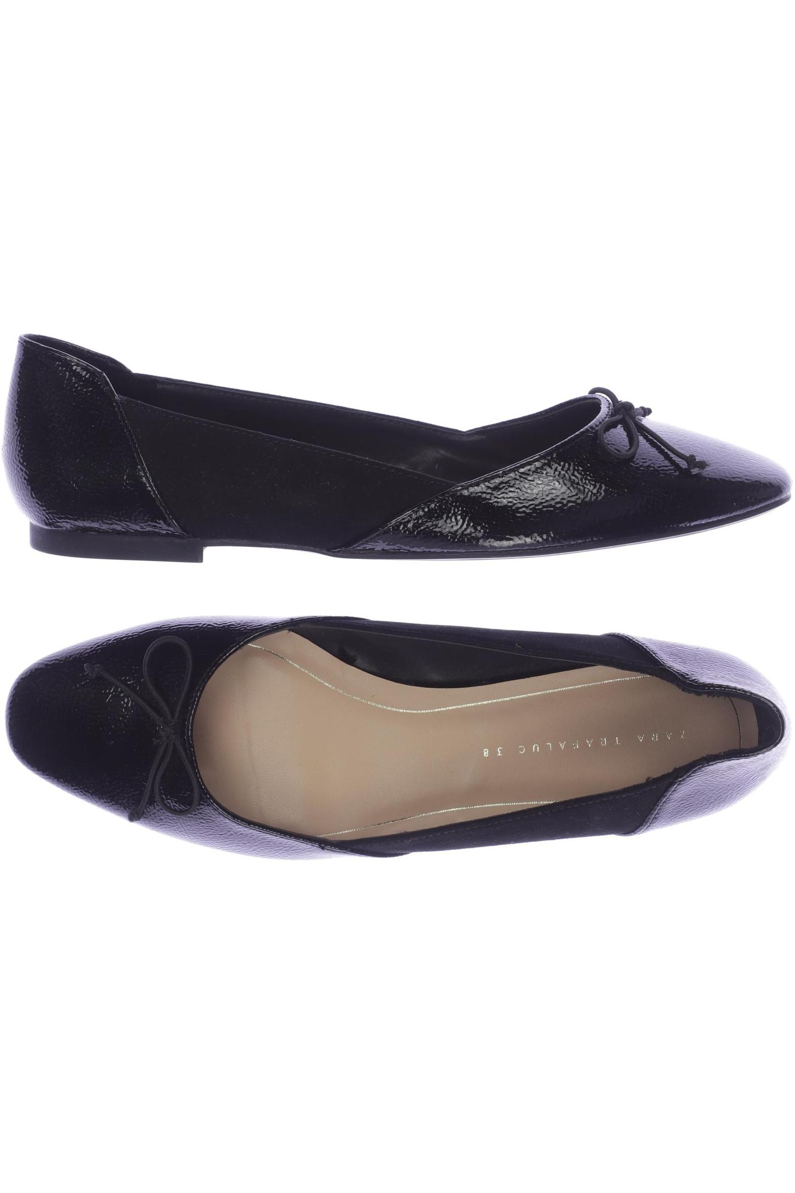 

ZARA Damen Ballerinas, schwarz
