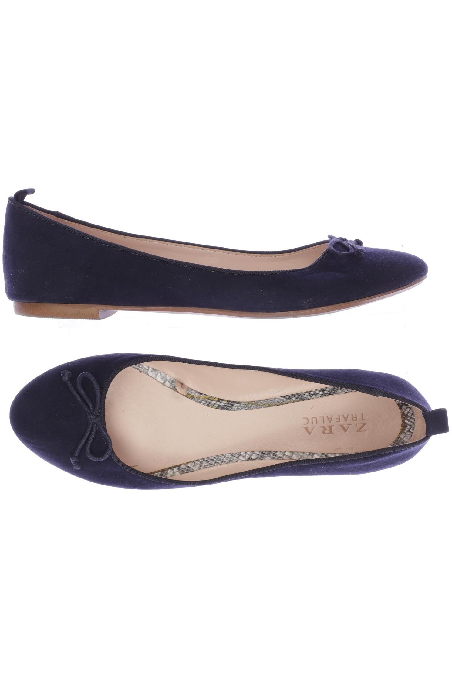 

Zara Damen Ballerinas, marineblau, Gr. 38