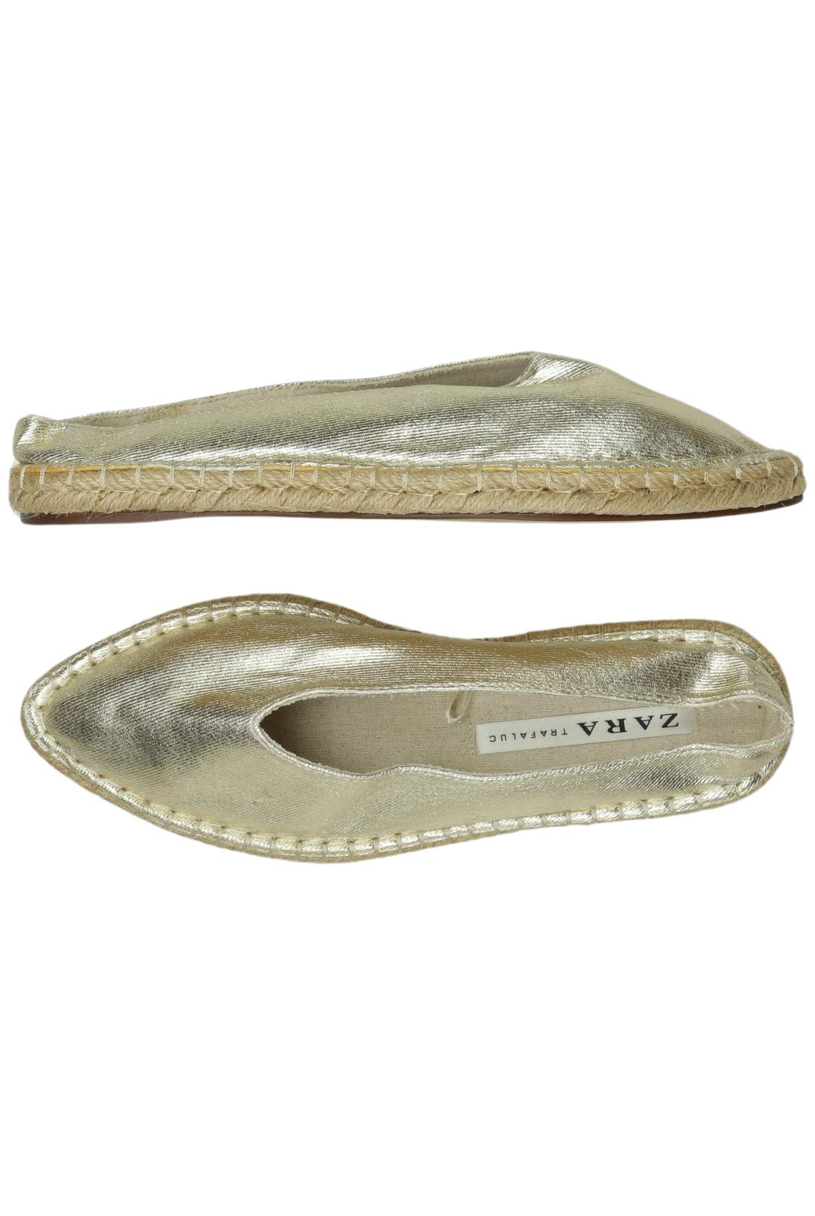 

Zara Damen Ballerinas, gold, Gr. 38