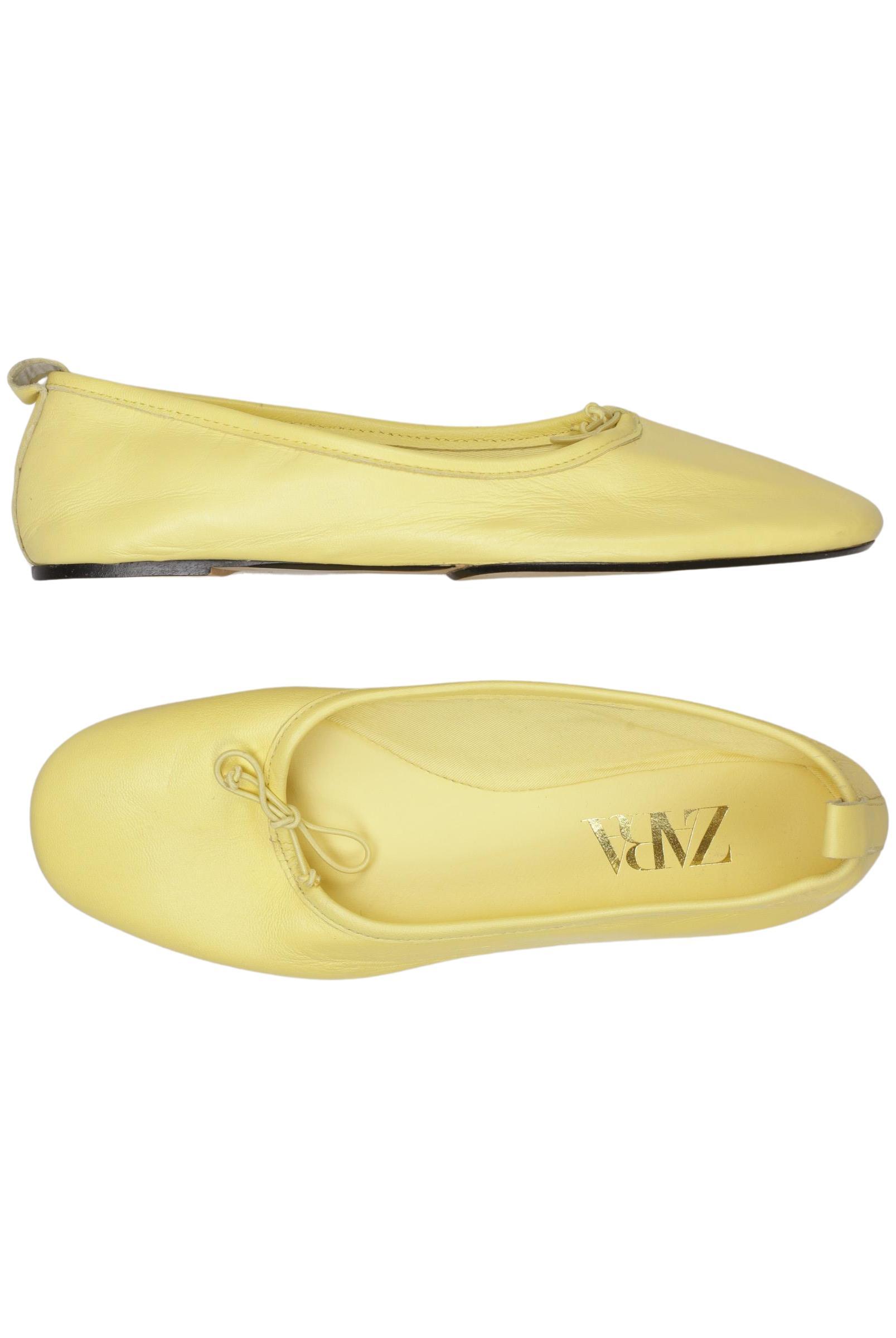 

Zara Damen Ballerinas, gelb, Gr. 39