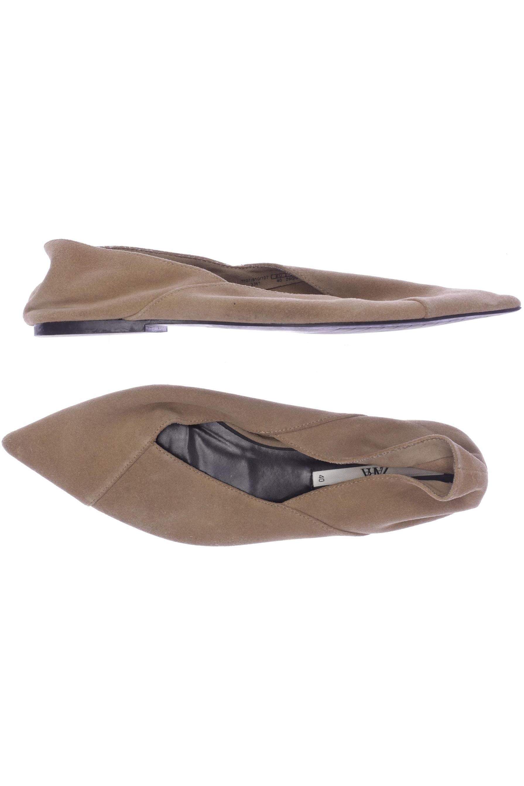 

Zara Damen Ballerinas, beige, Gr. 40