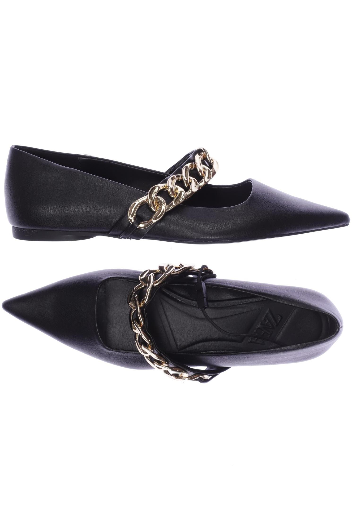 

ZARA Damen Ballerinas, schwarz