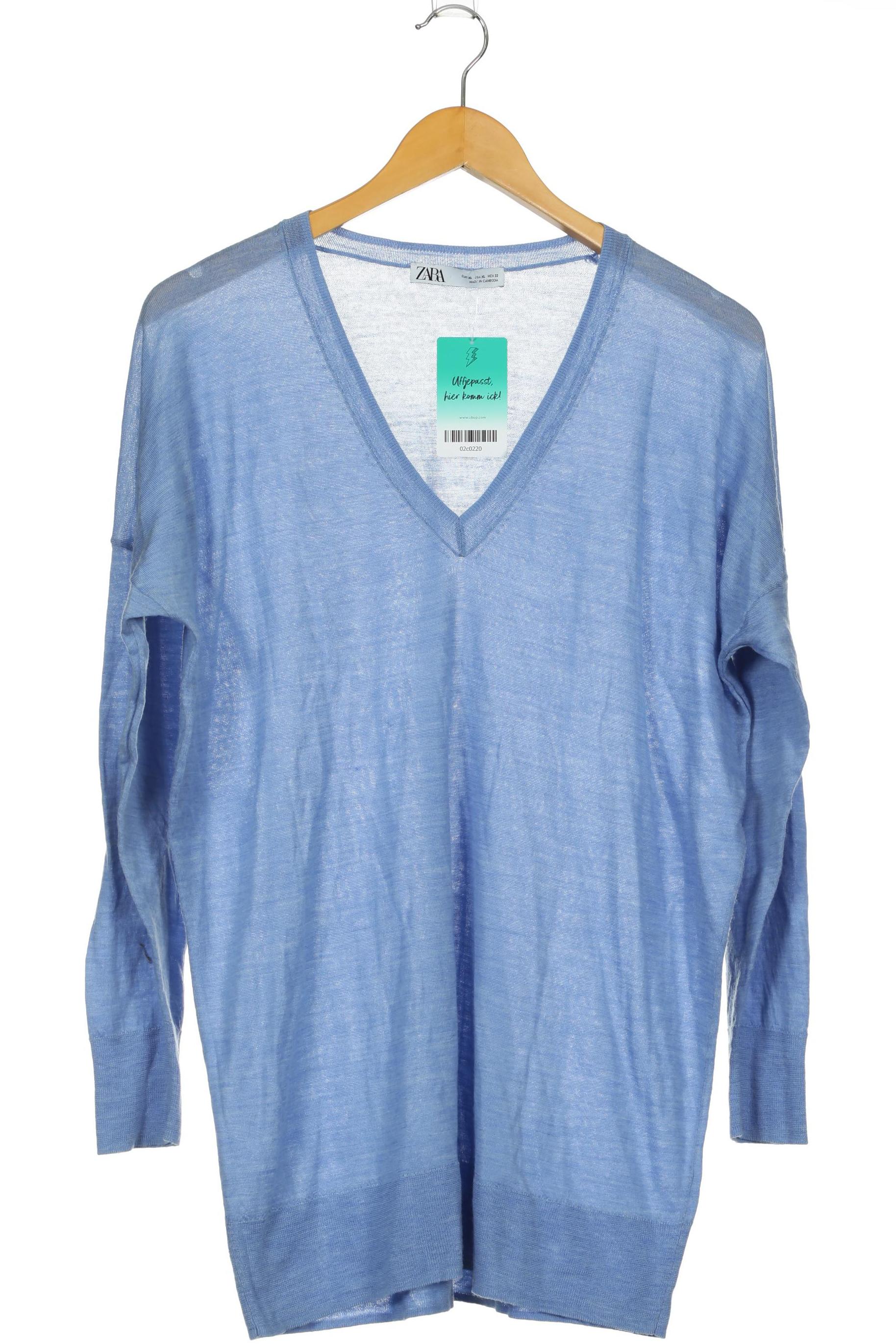 

Zara Damen Bluse, blau, Gr. 44