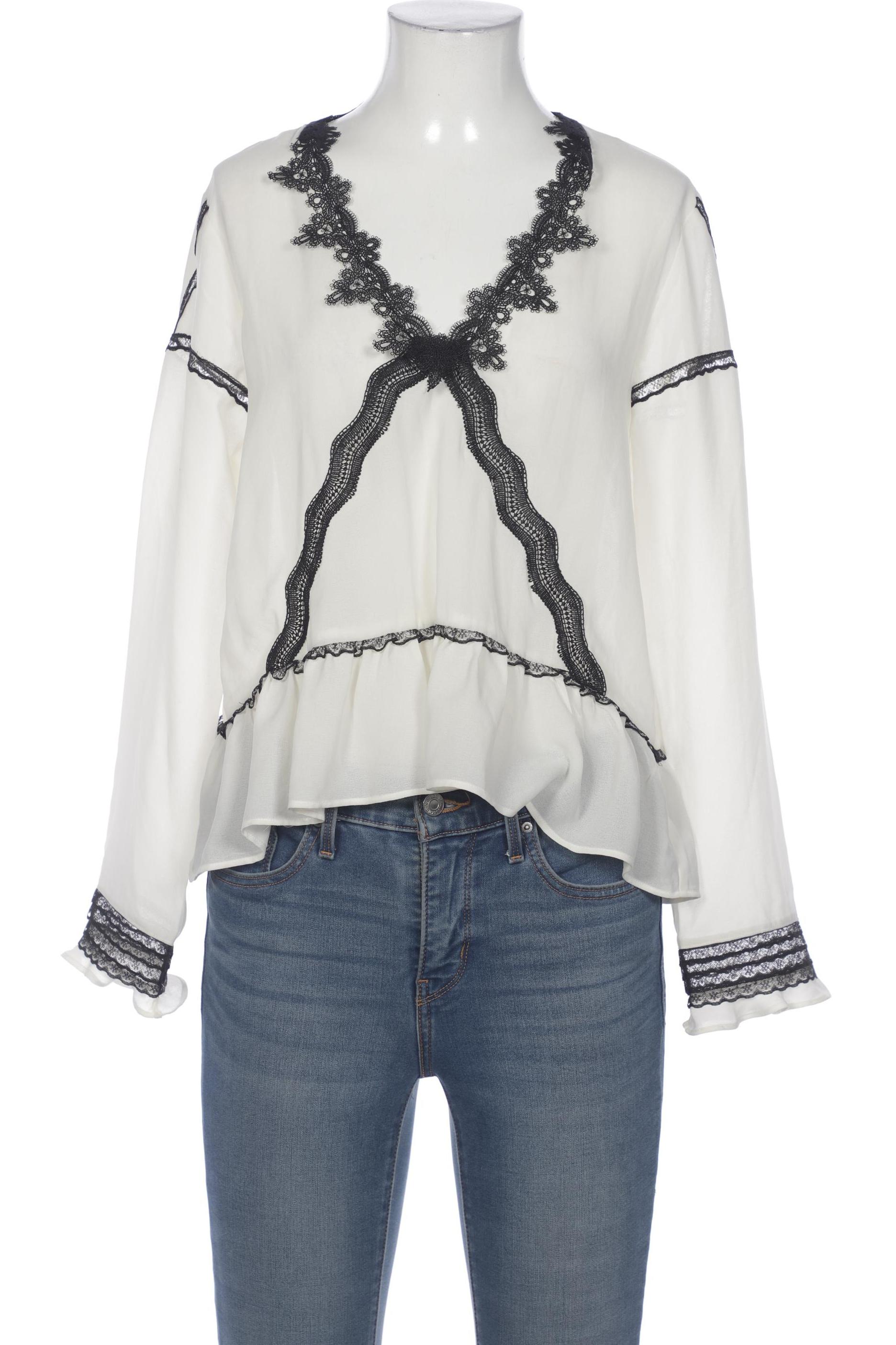 

ZARA Damen Bluse, cremeweiß