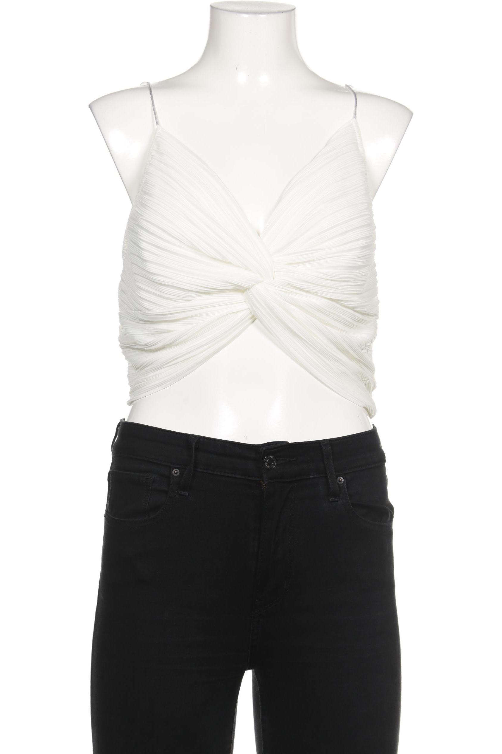 

ZARA Damen Bluse, weiß