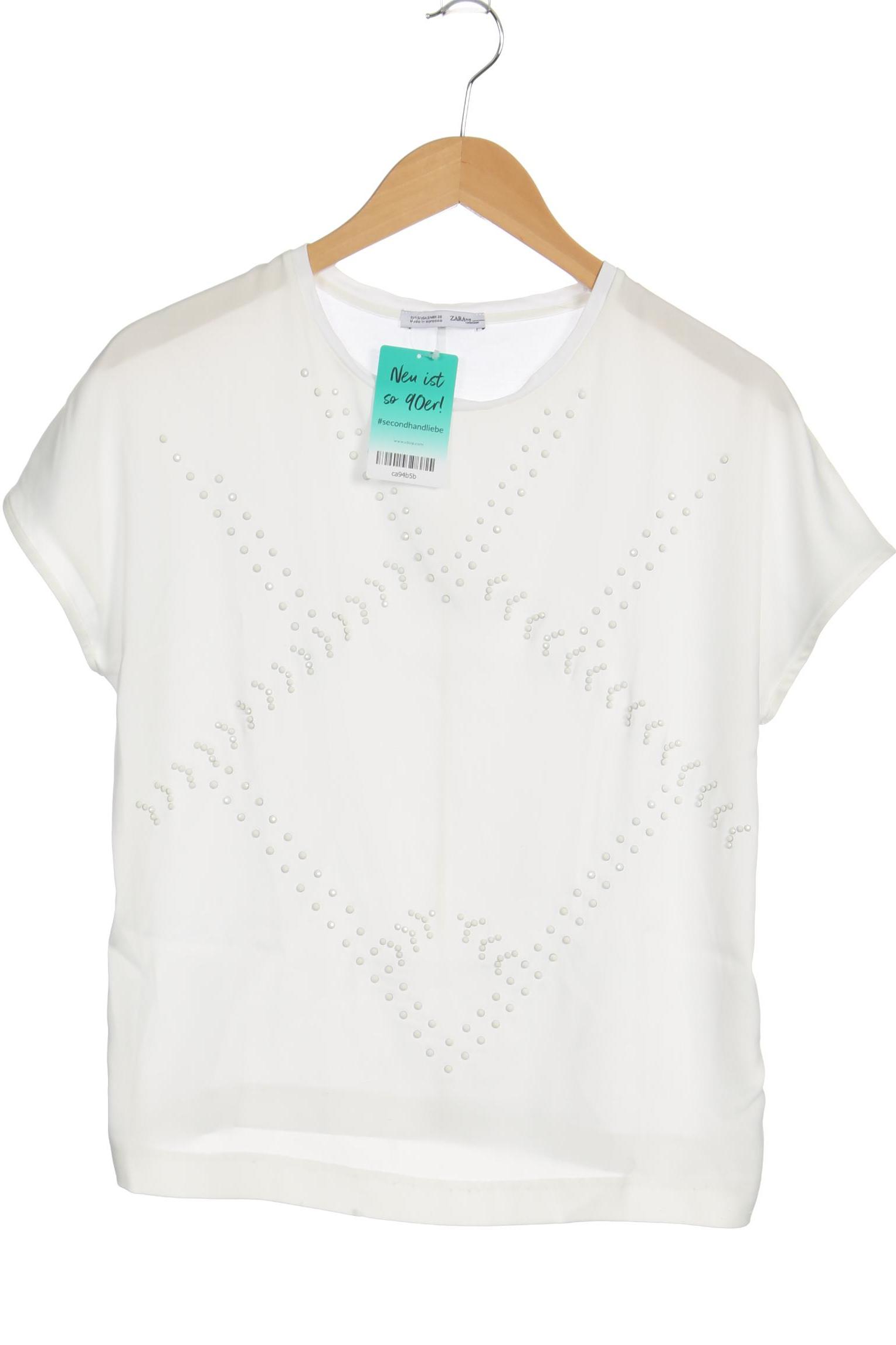 

Zara Damen Bluse, weiß, Gr. 36