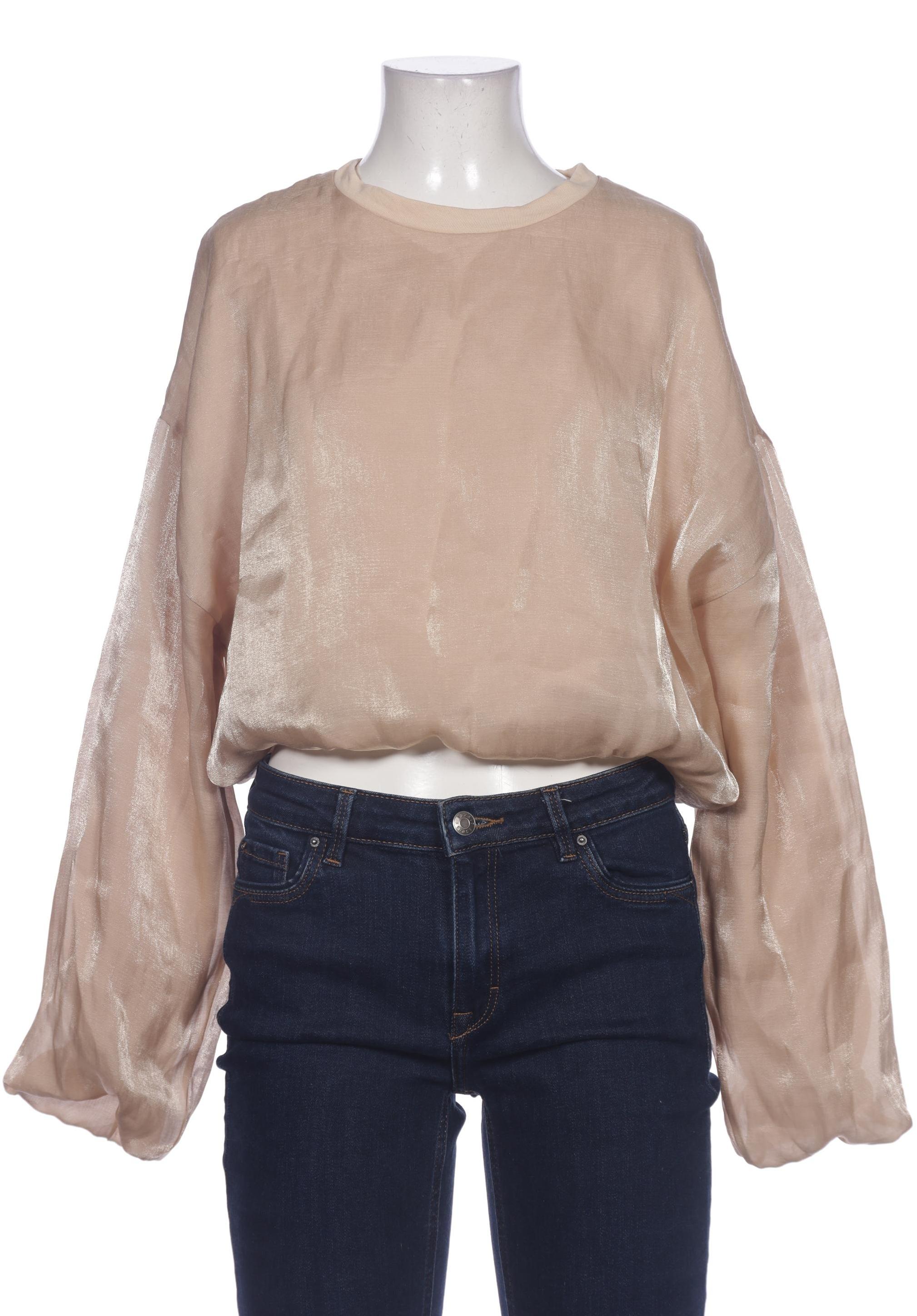 

Zara Damen Bluse, beige, Gr. 38
