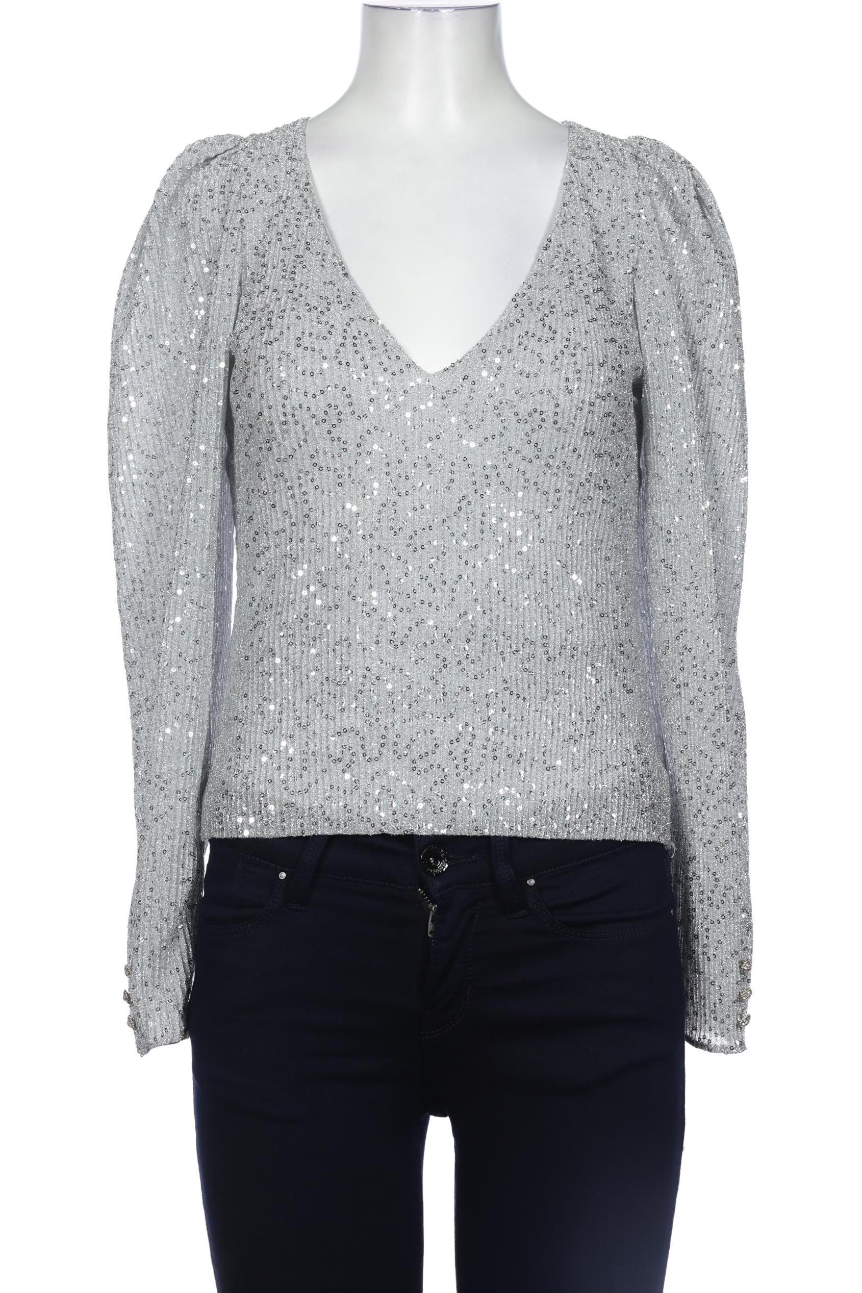 

Zara Damen Bluse, silber, Gr. 36