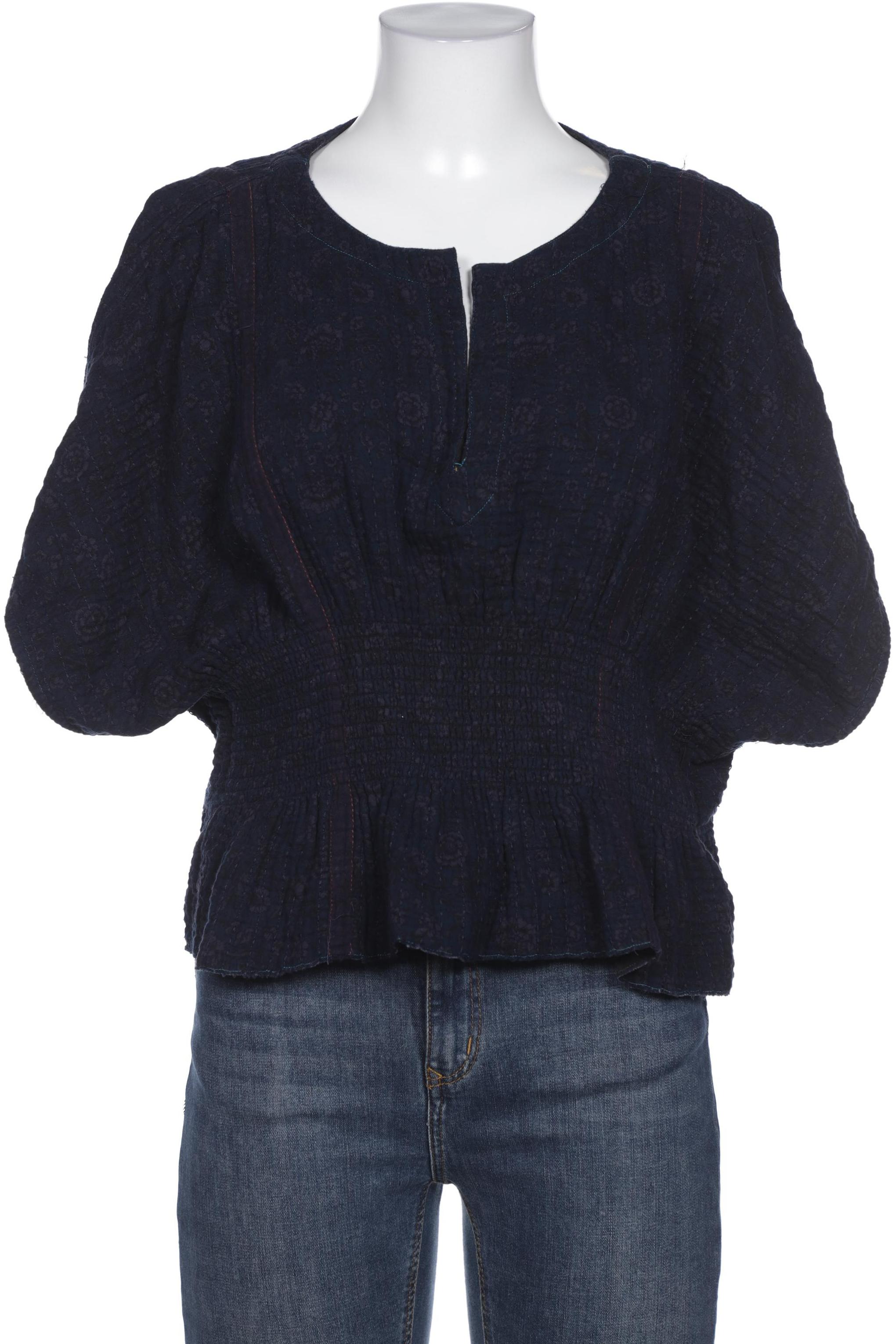 

ZARA Damen Bluse, marineblau