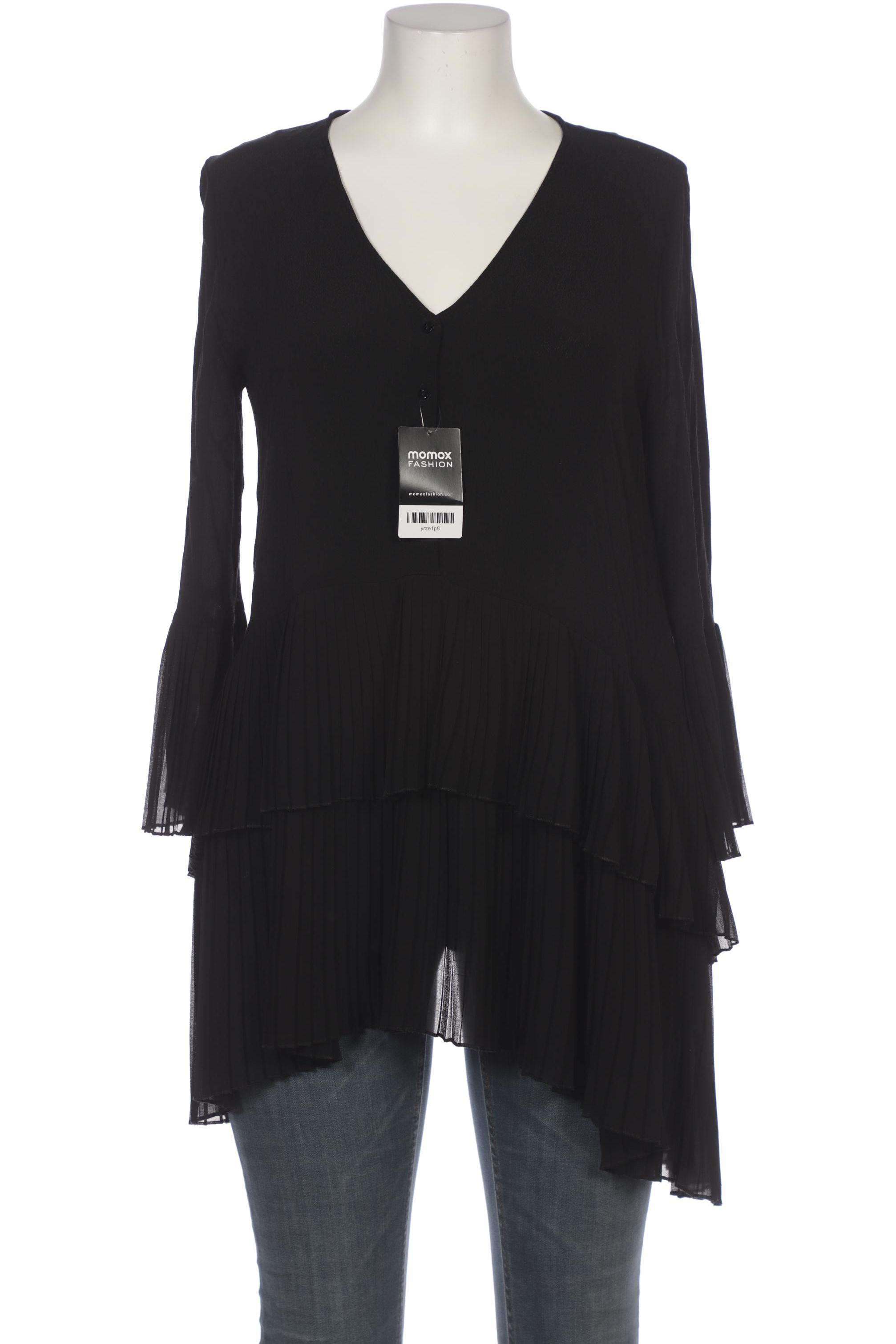 

ZARA Damen Bluse, schwarz