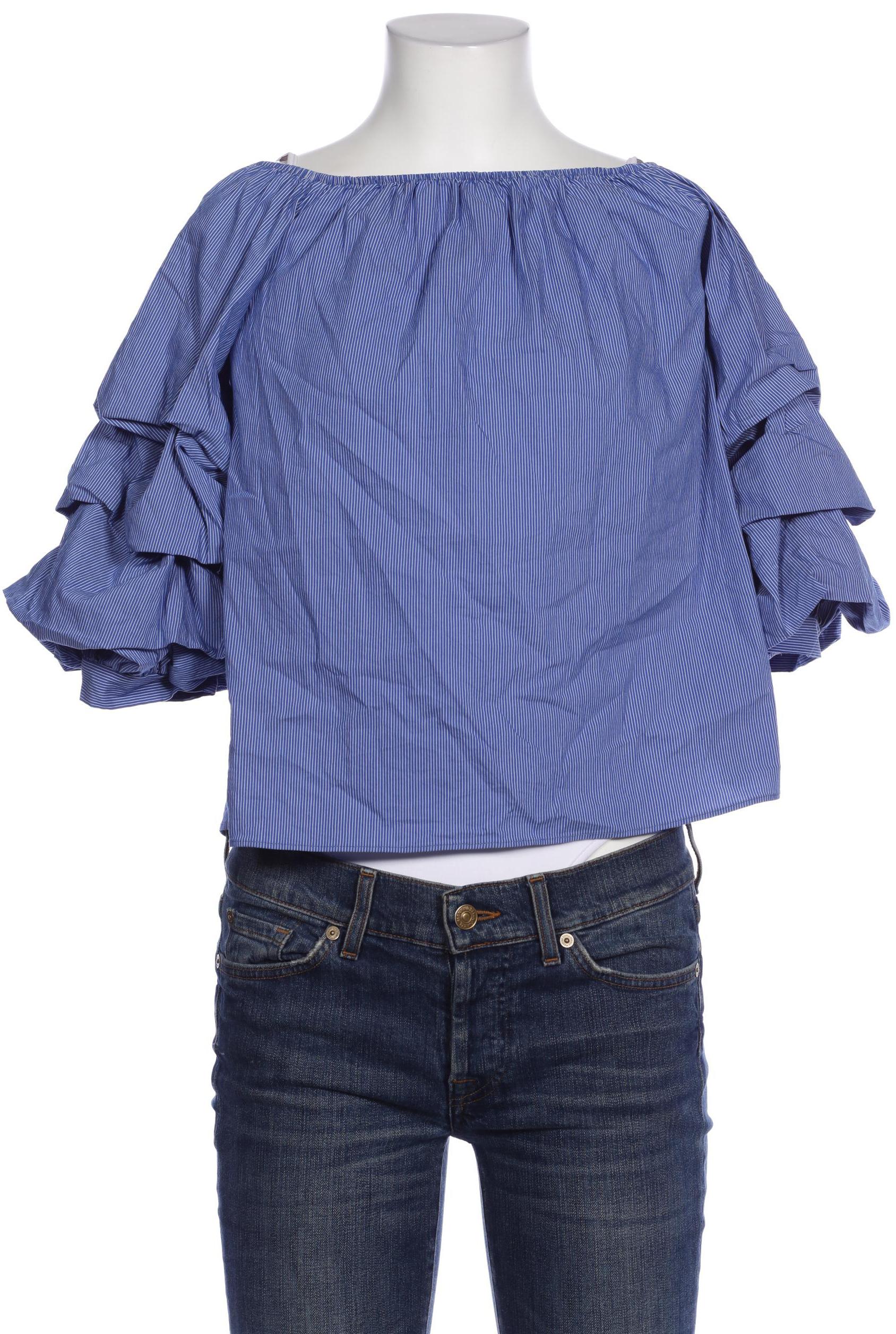 

ZARA Damen Bluse, blau