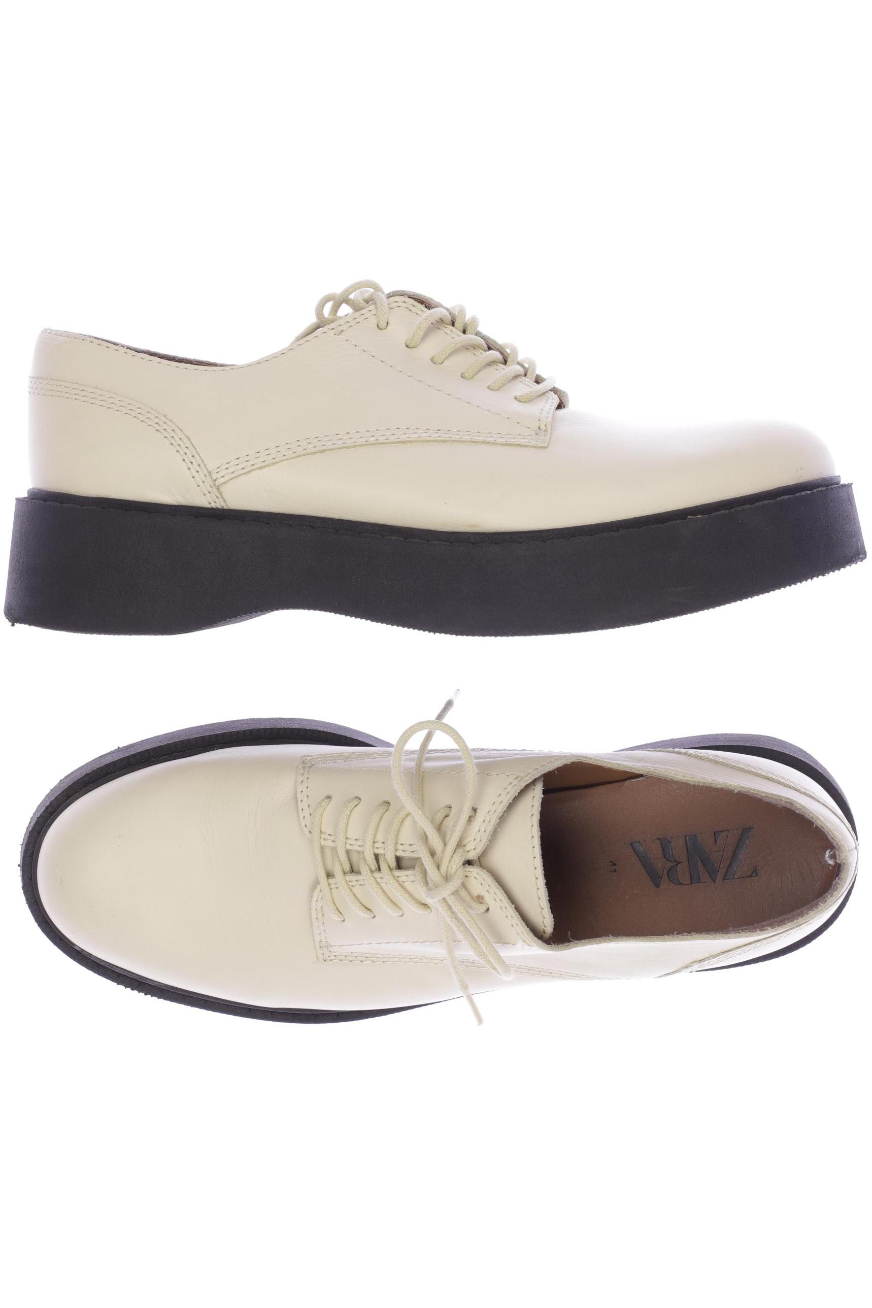 

Zara Damen Halbschuh, cremeweiß, Gr. 41