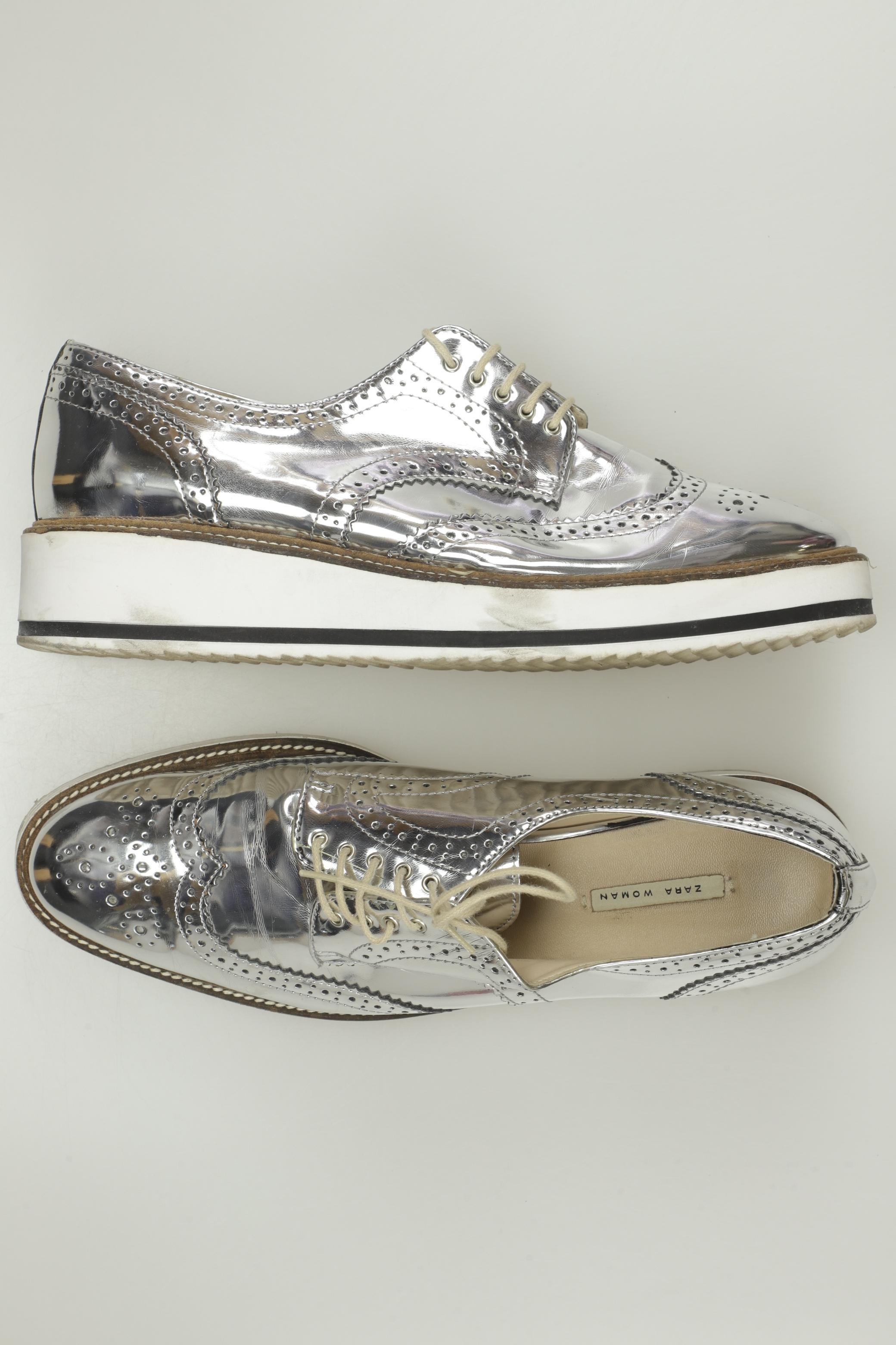 

Zara Damen Halbschuh, silber, Gr. 41