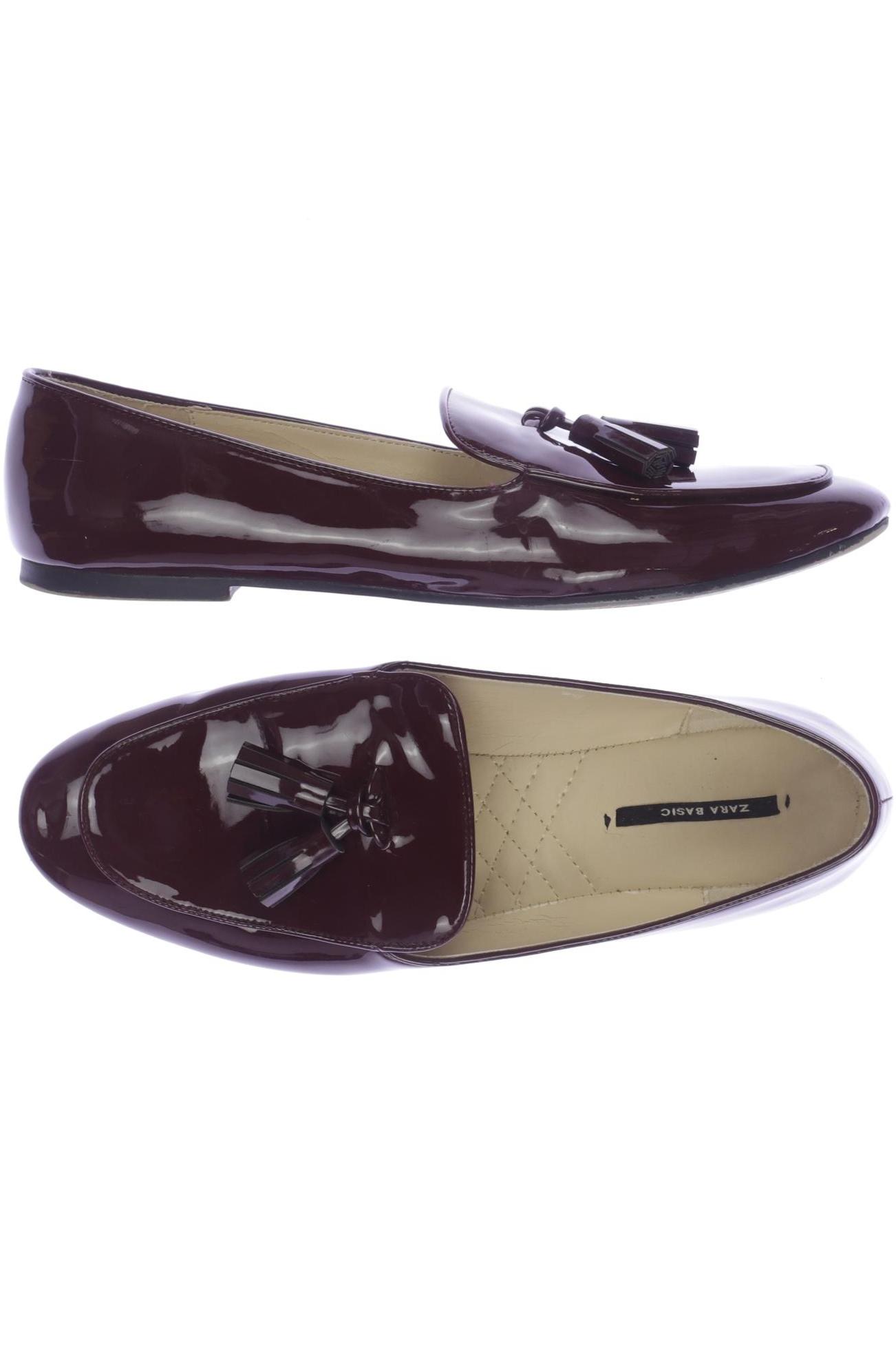 

Zara Damen Halbschuh, bordeaux, Gr. 40