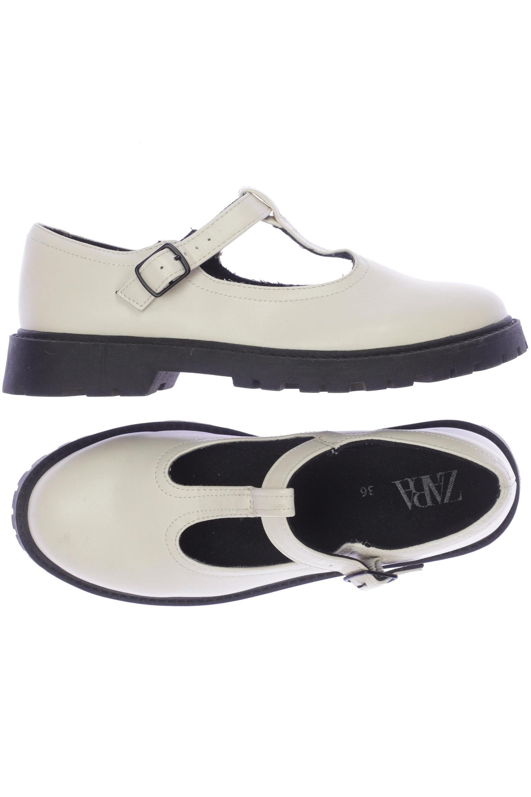 

Zara Damen Halbschuh, cremeweiß, Gr. 36