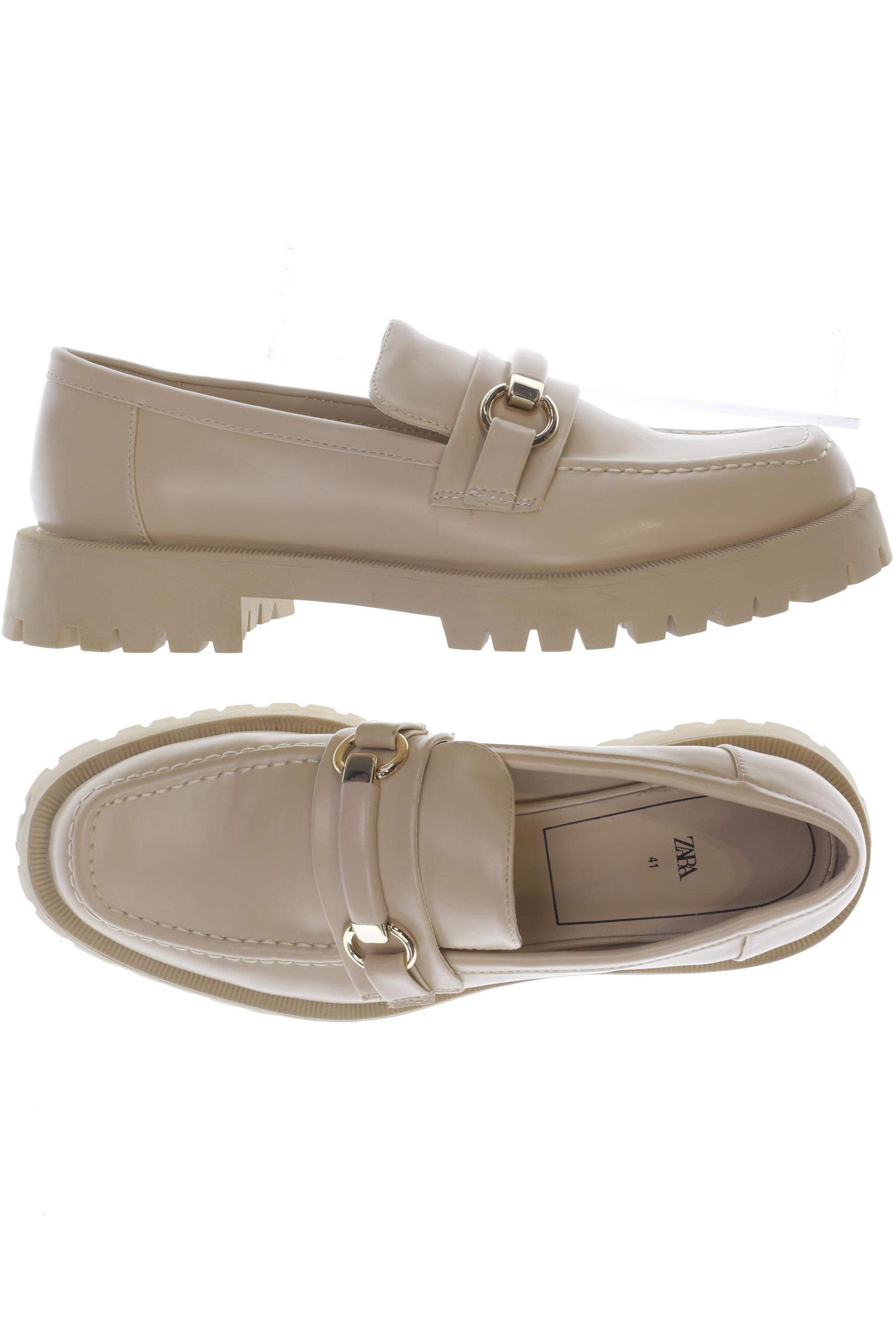 

Zara Damen Halbschuh, beige, Gr. 41