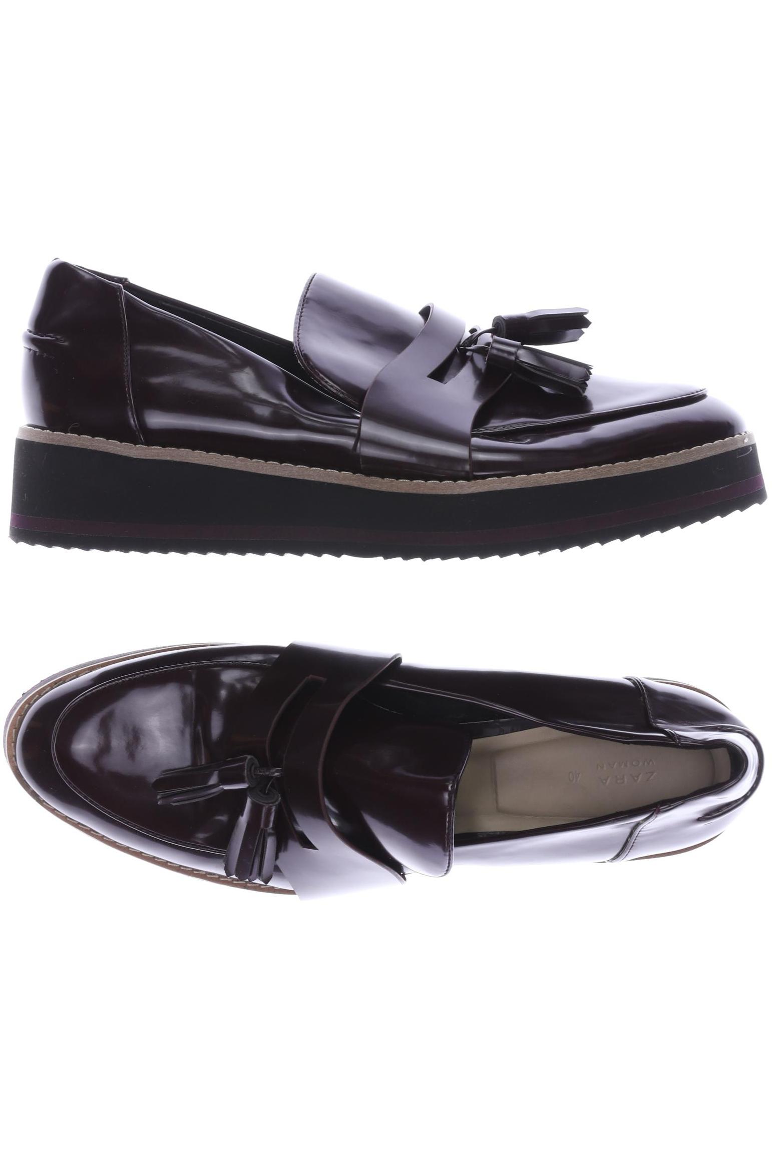 

ZARA Damen Halbschuh, bordeaux