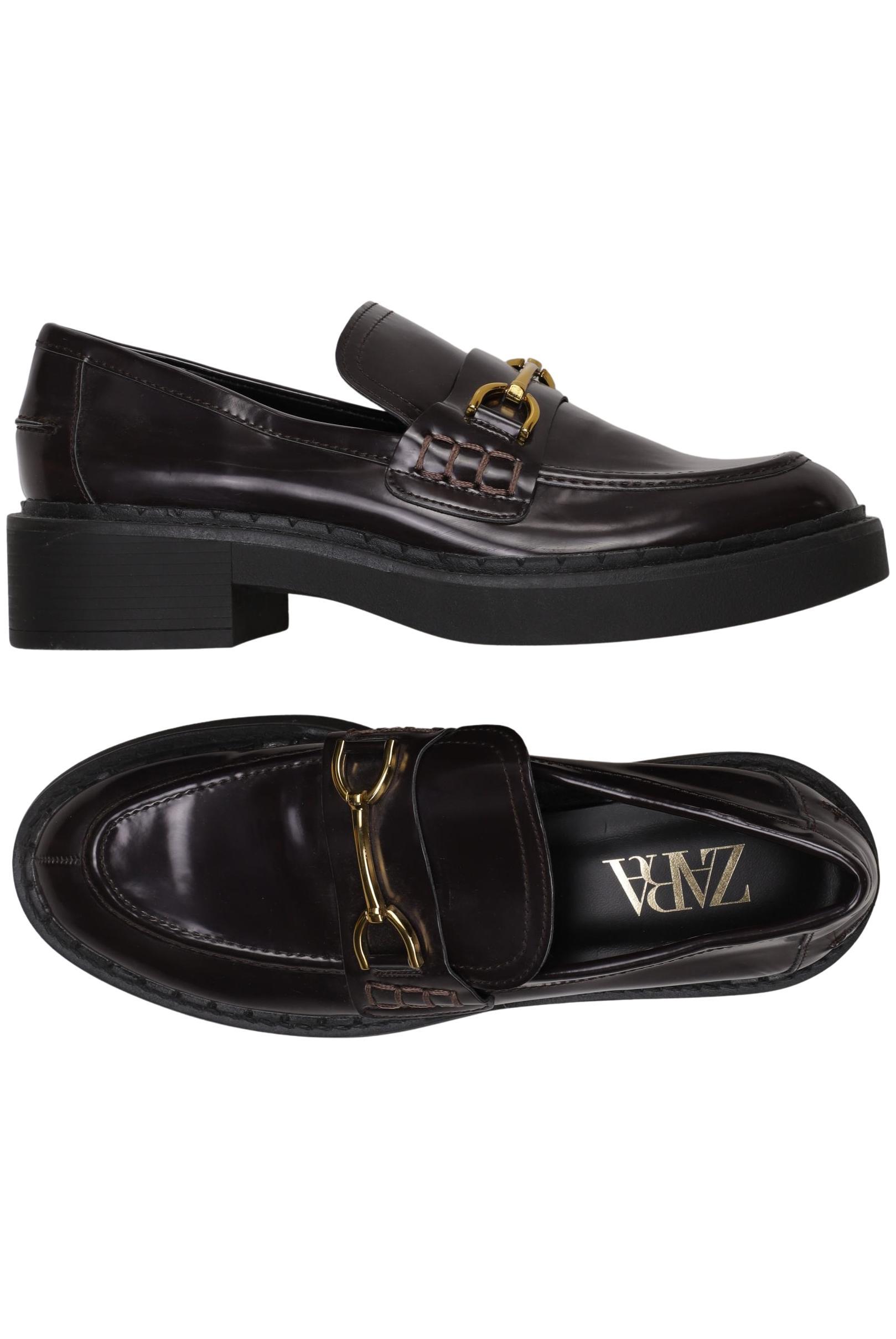 

Zara Damen Halbschuh, bordeaux, Gr. 39