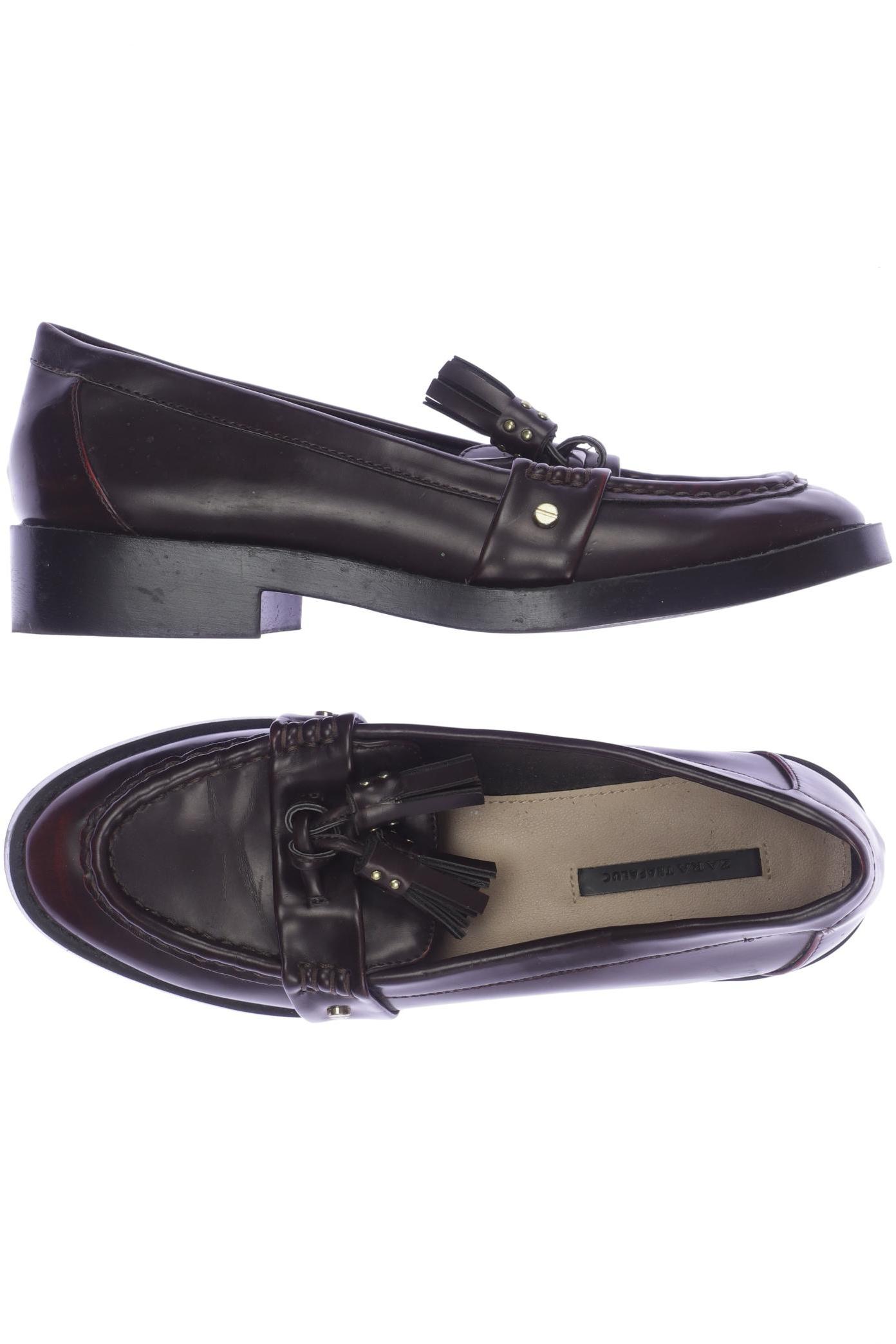 

Zara Damen Halbschuh, bordeaux, Gr. 36