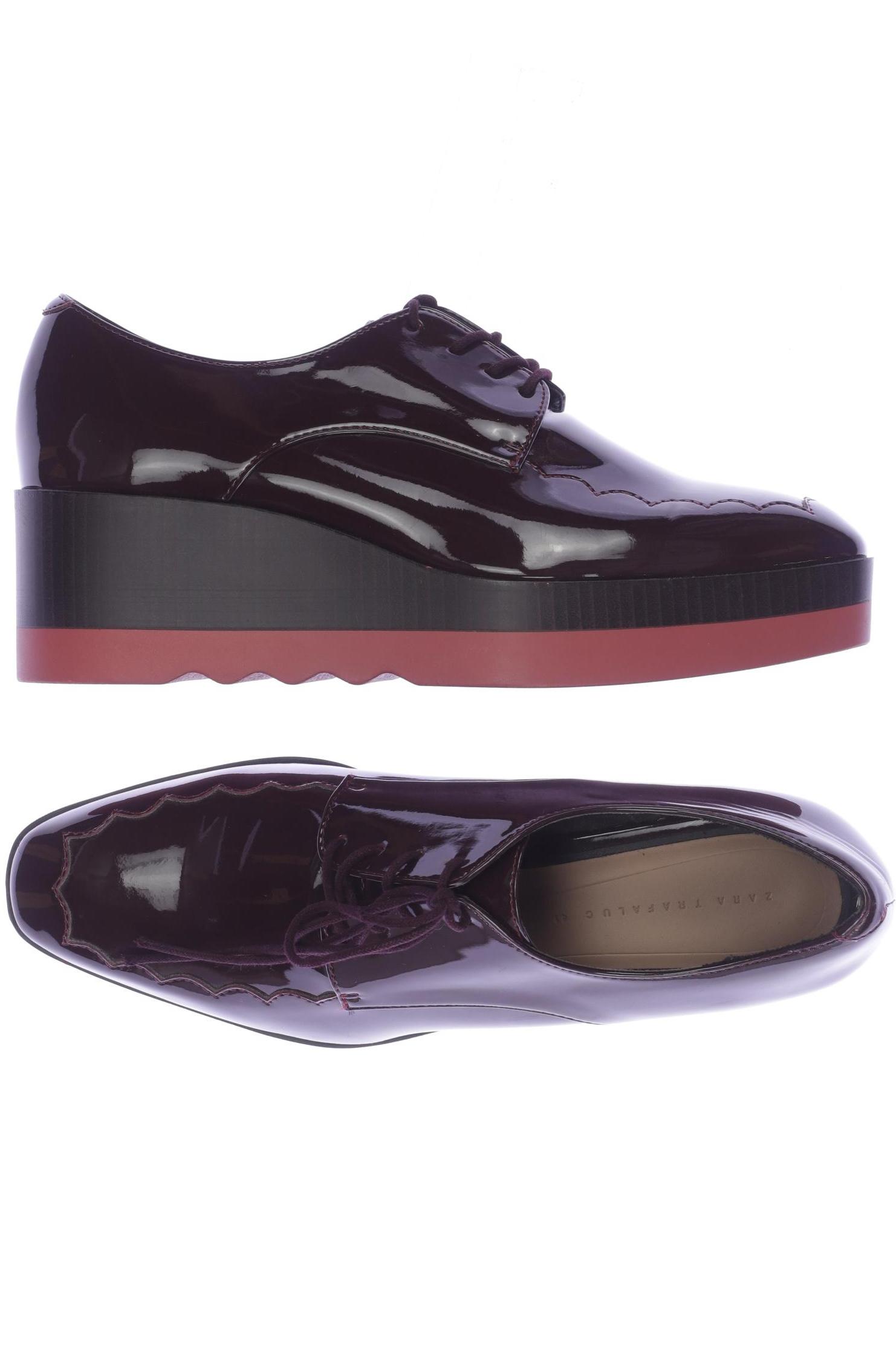 

Zara Damen Halbschuh, bordeaux, Gr. 41