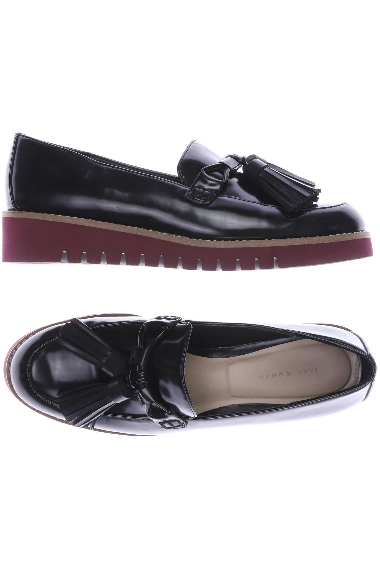 

ZARA Damen Halbschuh, schwarz