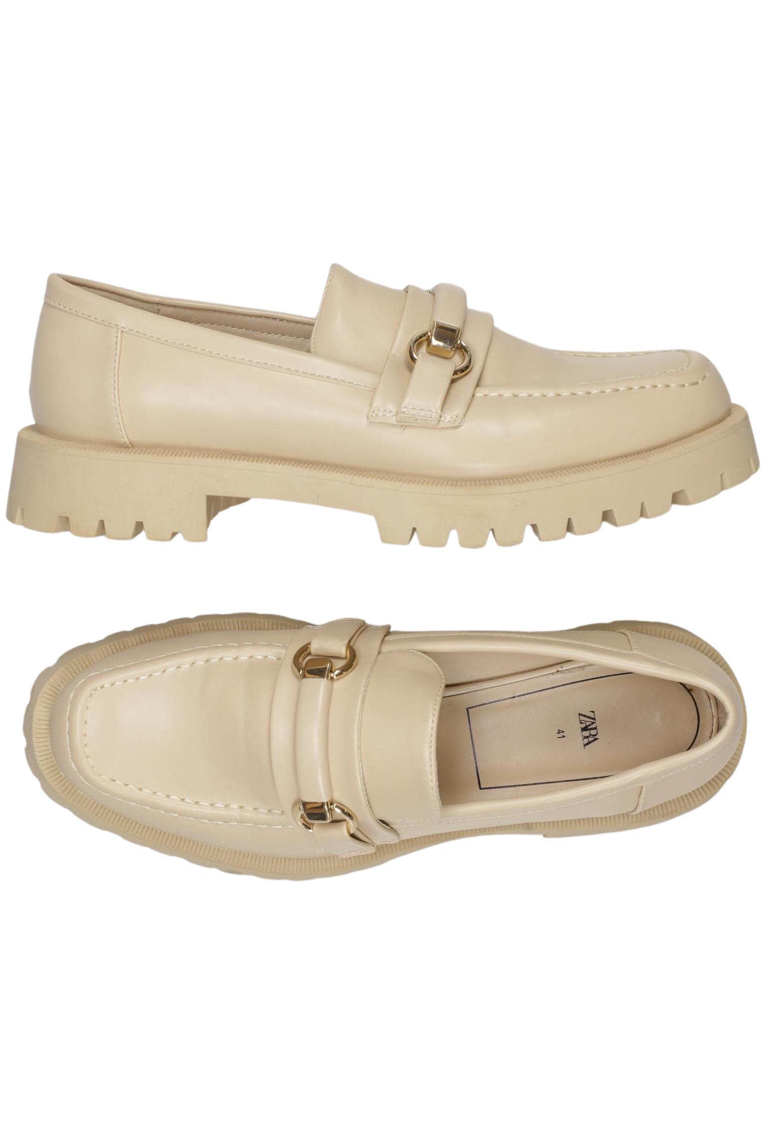 

Zara Damen Halbschuh, beige, Gr. 41