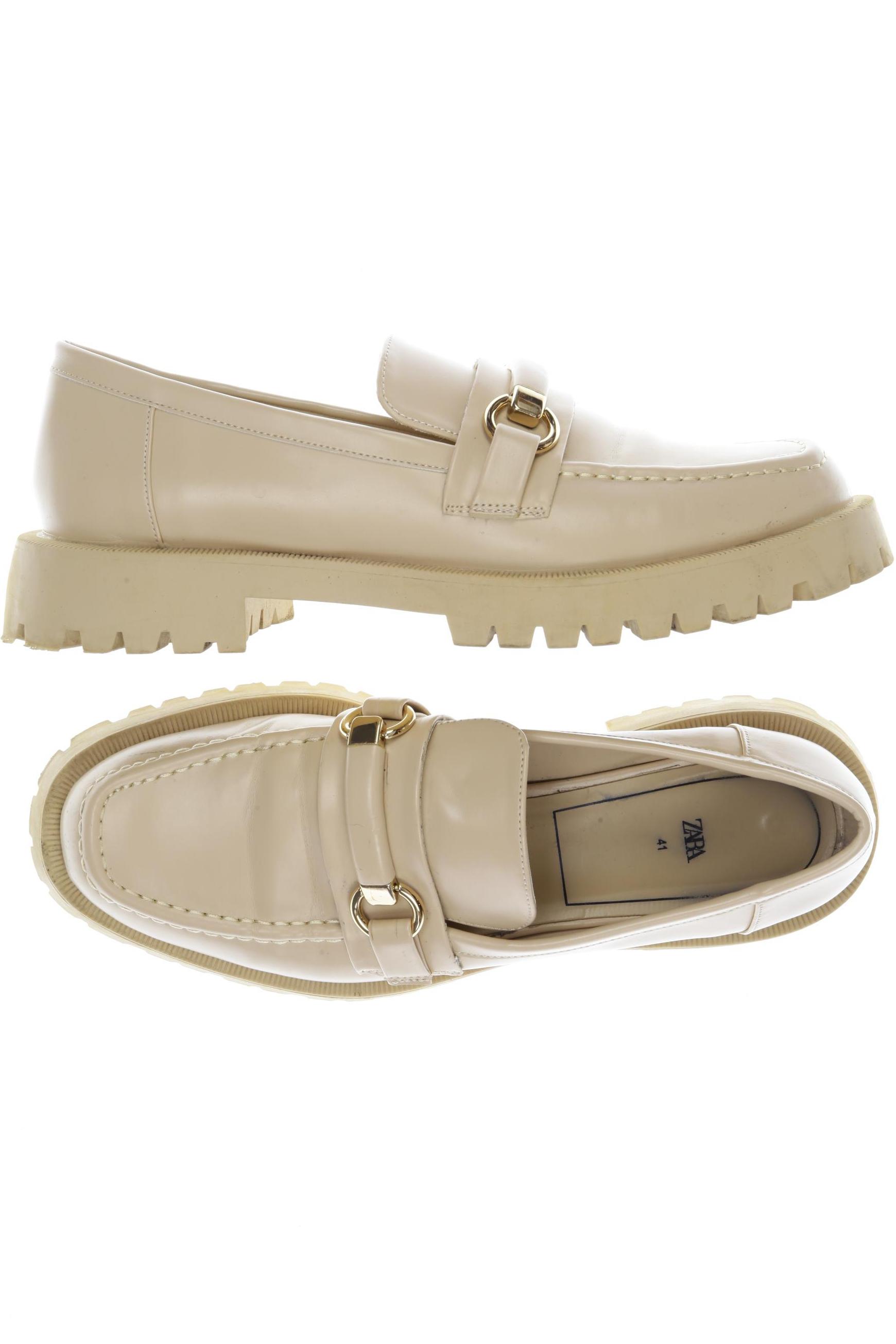 

Zara Damen Halbschuh, beige, Gr. 41