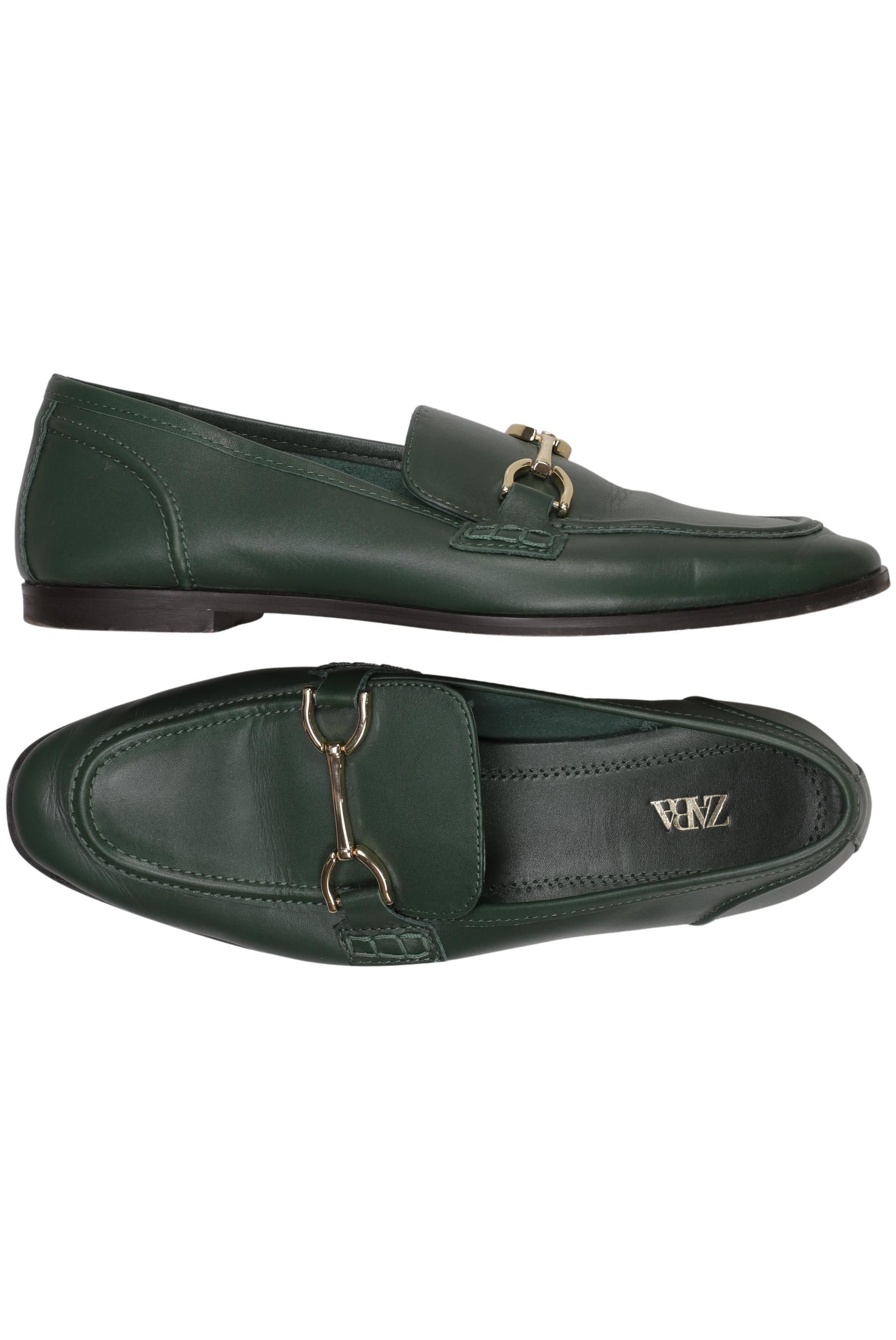 

Zara Damen Halbschuh, grün, Gr. 39