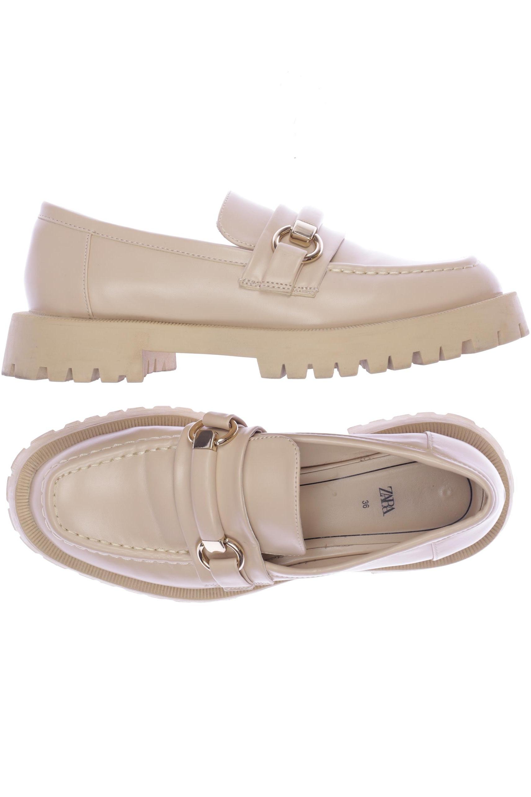 

Zara Damen Halbschuh, beige, Gr. 36