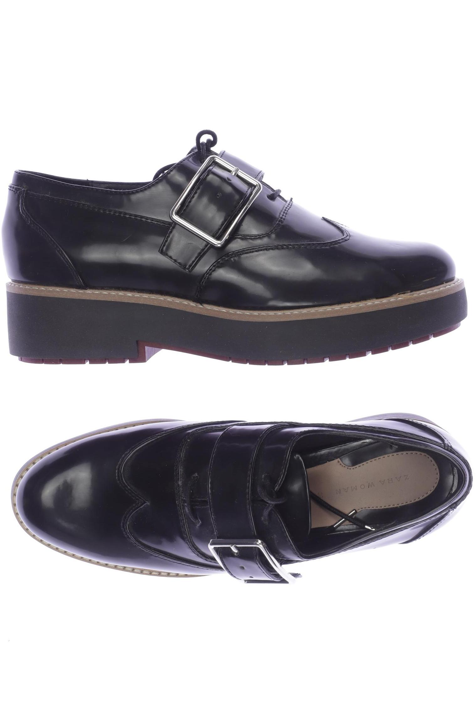 

ZARA Damen Halbschuh, schwarz