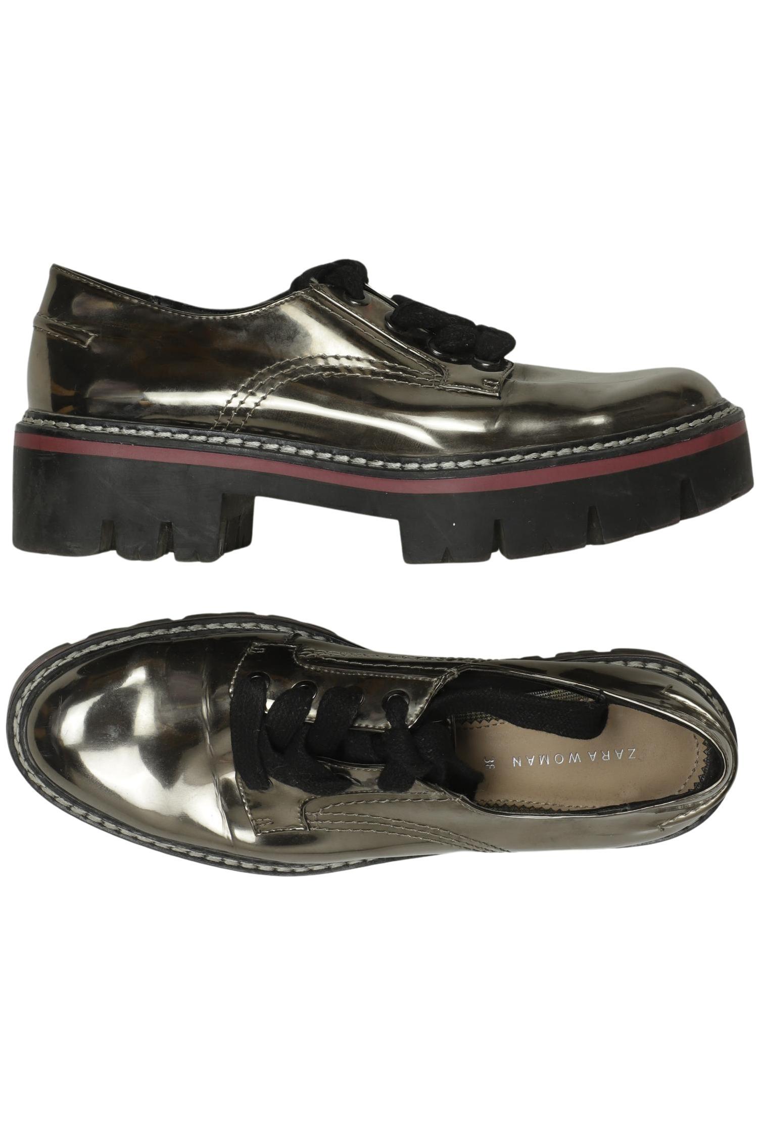 

Zara Damen Halbschuh, silber, Gr. 38