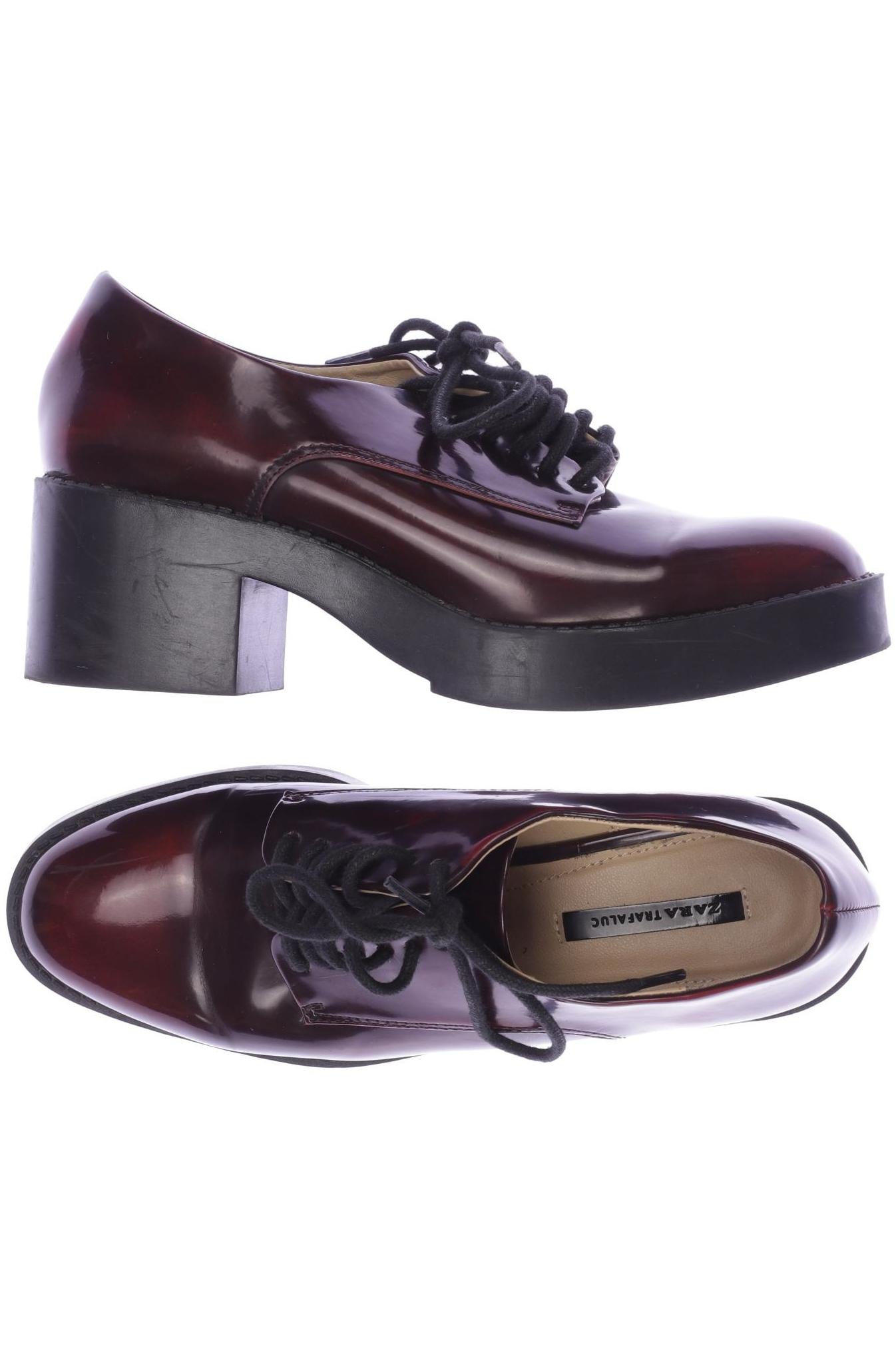 

Zara Damen Halbschuh, bordeaux, Gr. 36