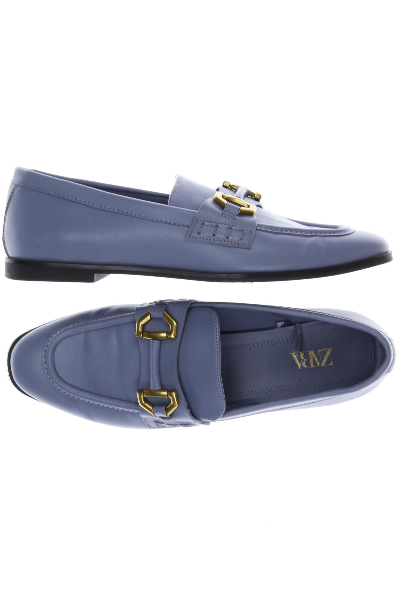 

Zara Damen Halbschuh, hellblau, Gr. 38