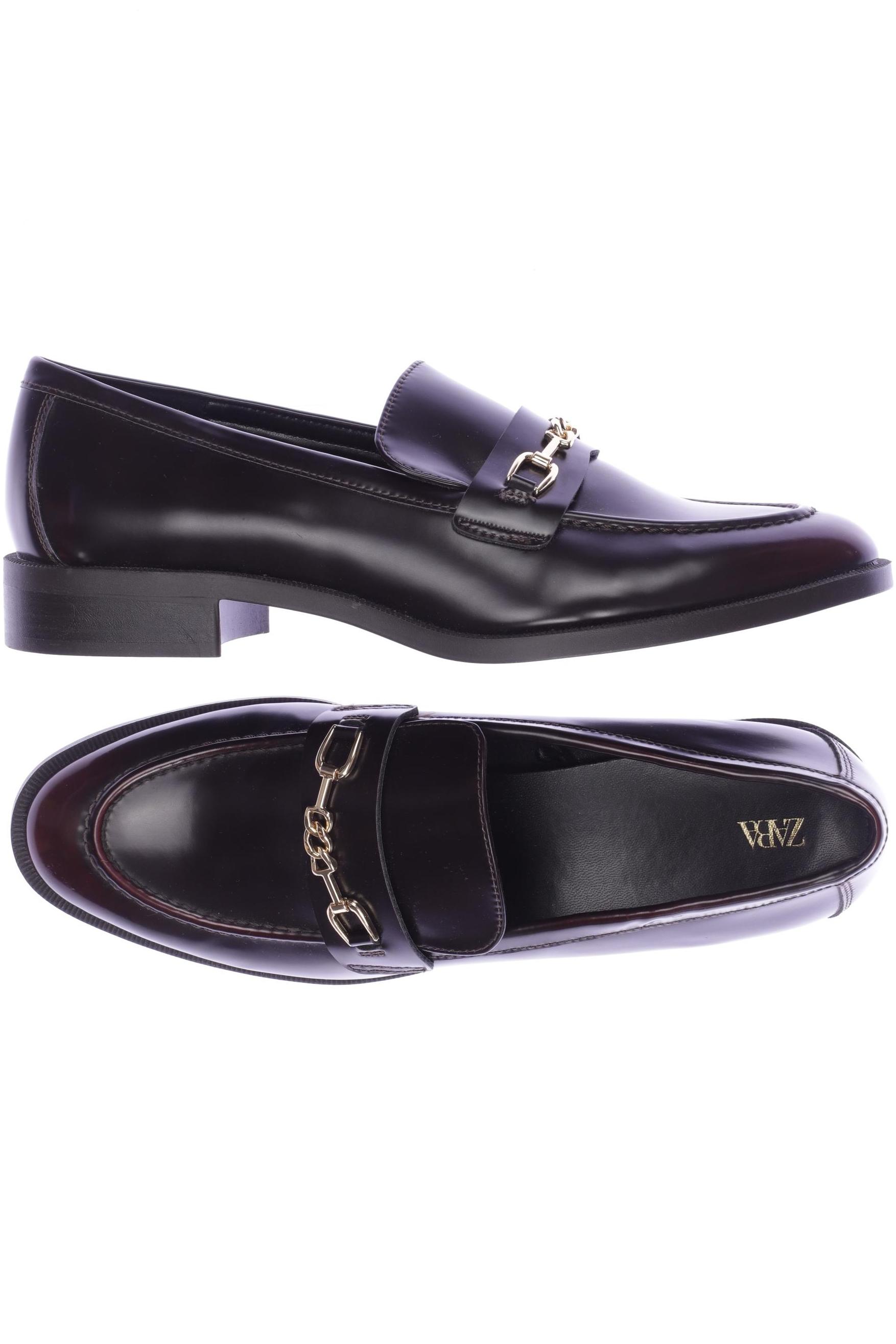 

Zara Damen Halbschuh, bordeaux, Gr. 41