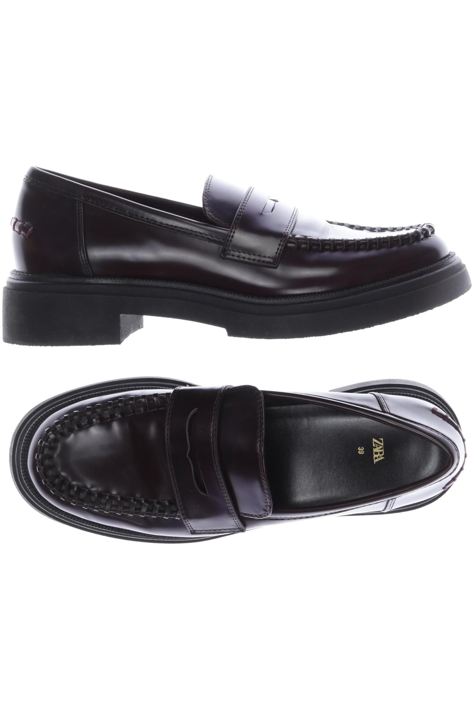 

Zara Damen Halbschuh, bordeaux, Gr. 39