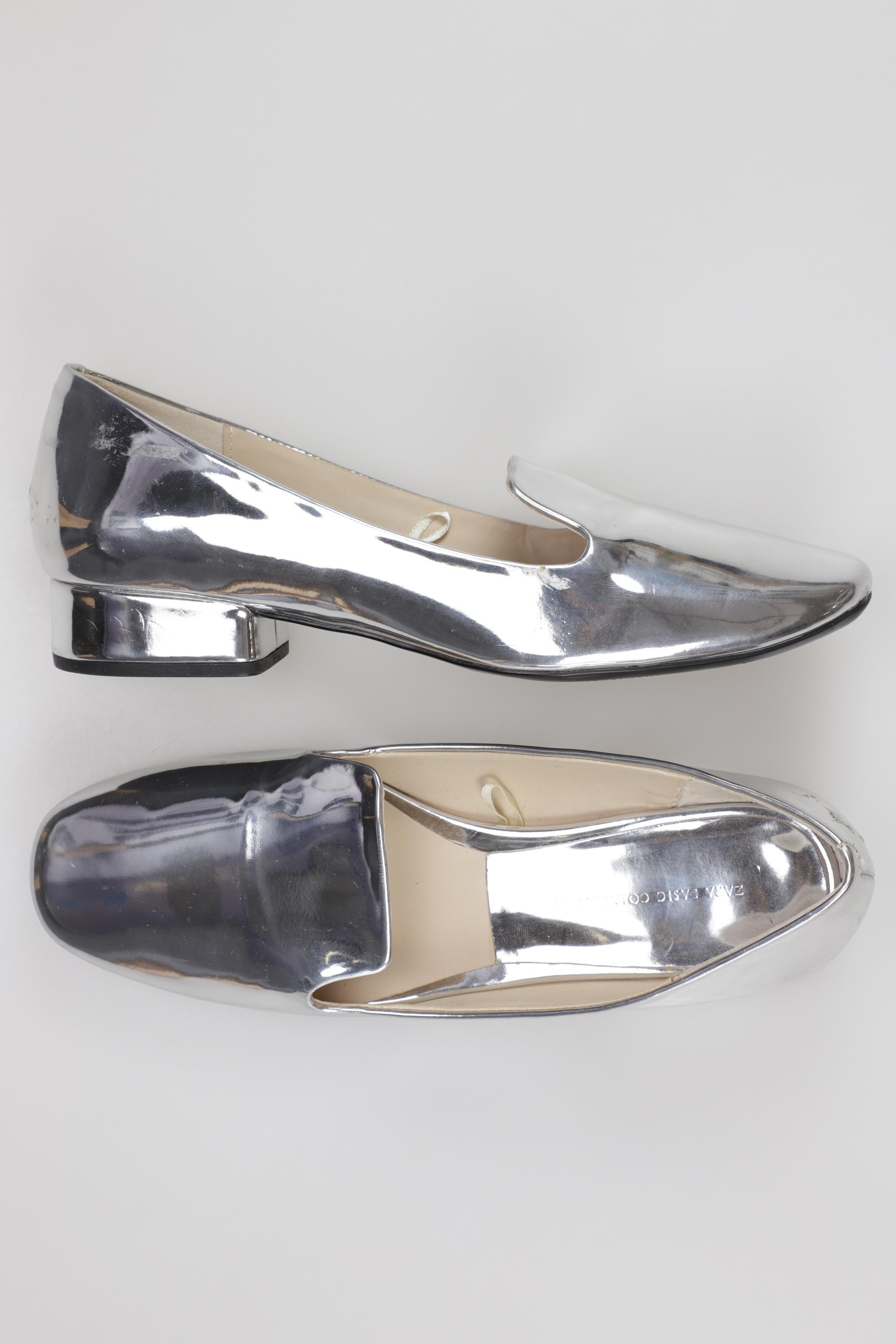 

Zara Damen Halbschuh, silber, Gr. 38
