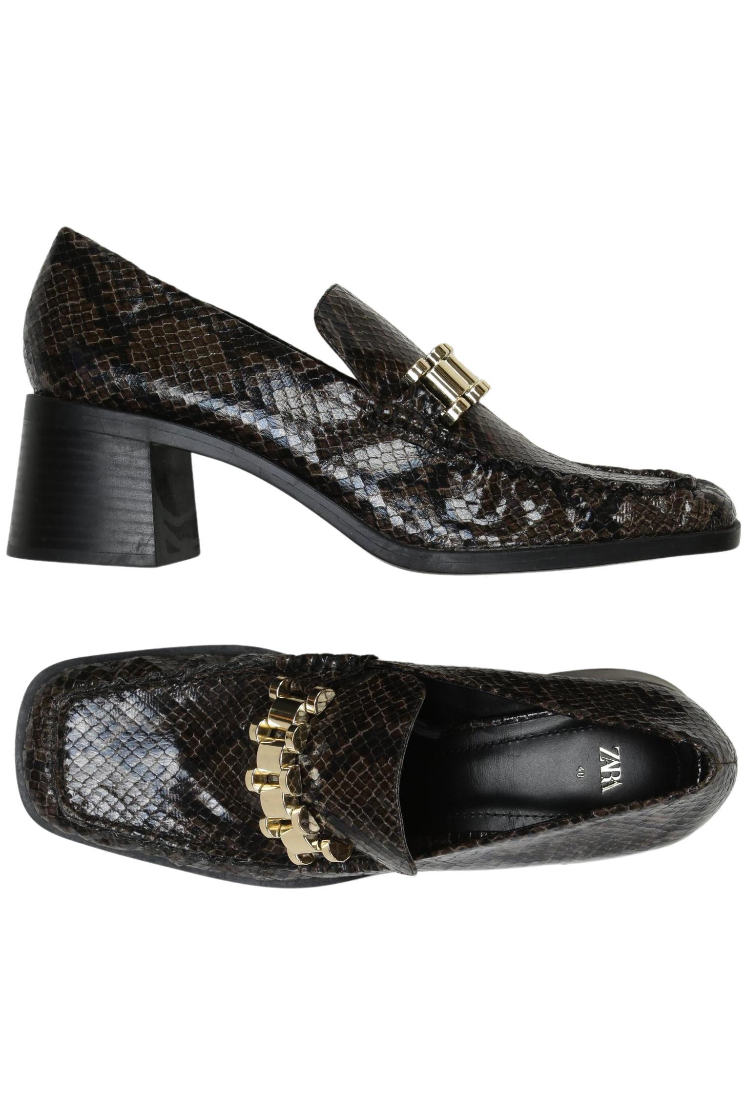 

Zara Damen Halbschuh, braun, Gr. 40